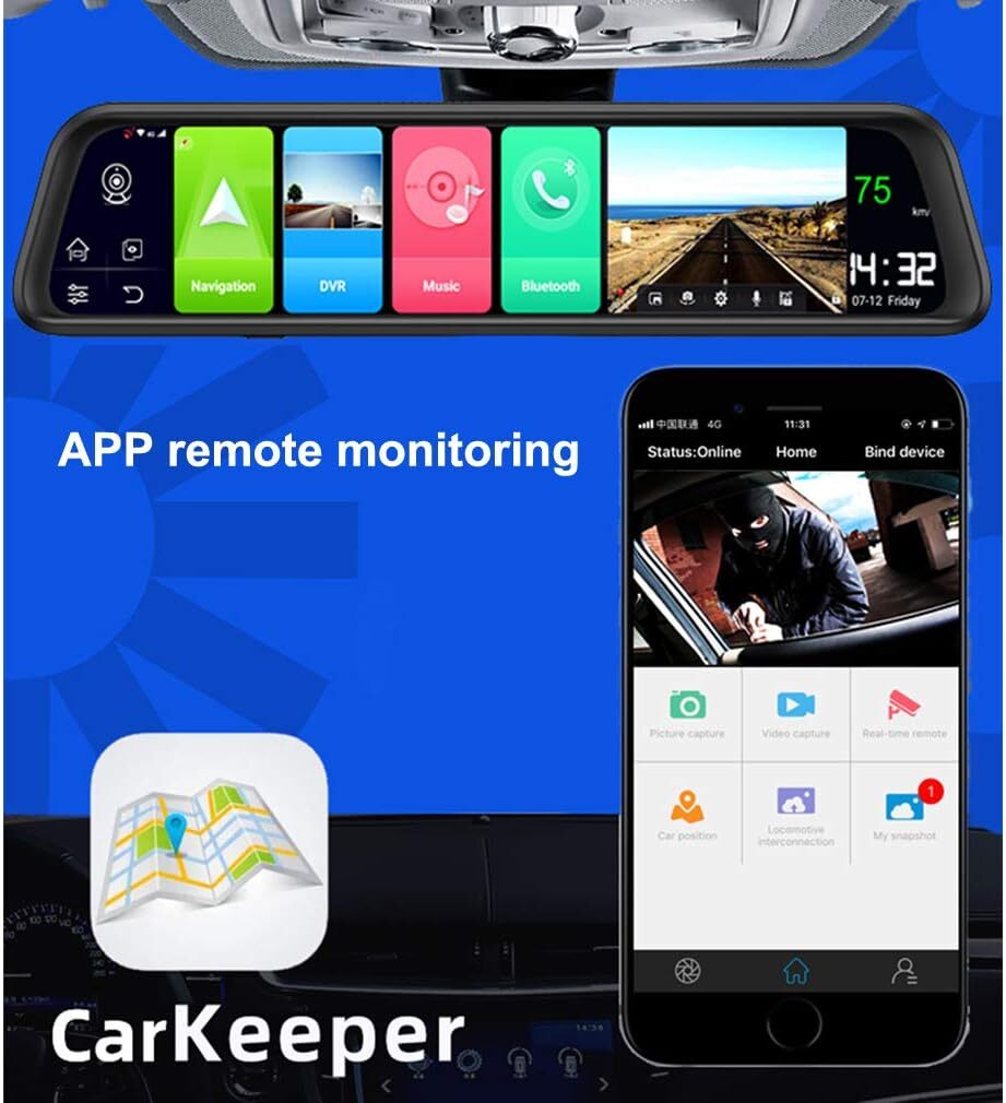mirror dash cam android ADAS stream backup Mirror car dash camera car dvr camera