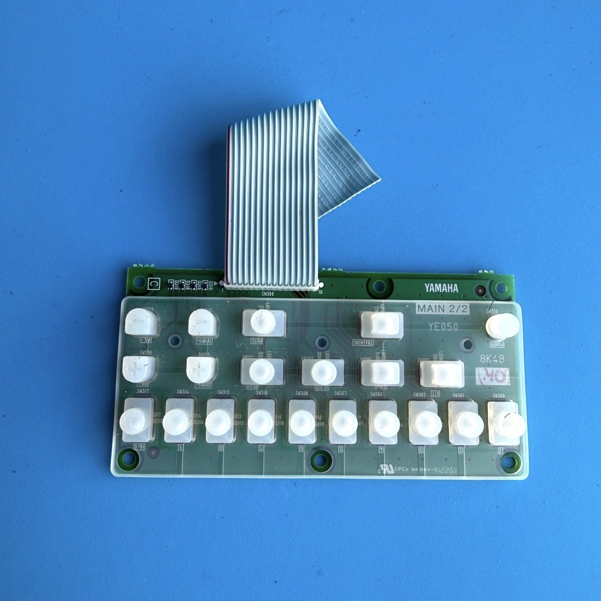 YAMAHA DTX430K Electronic Drum Part: Control Panel Button Main Board PCB YE050