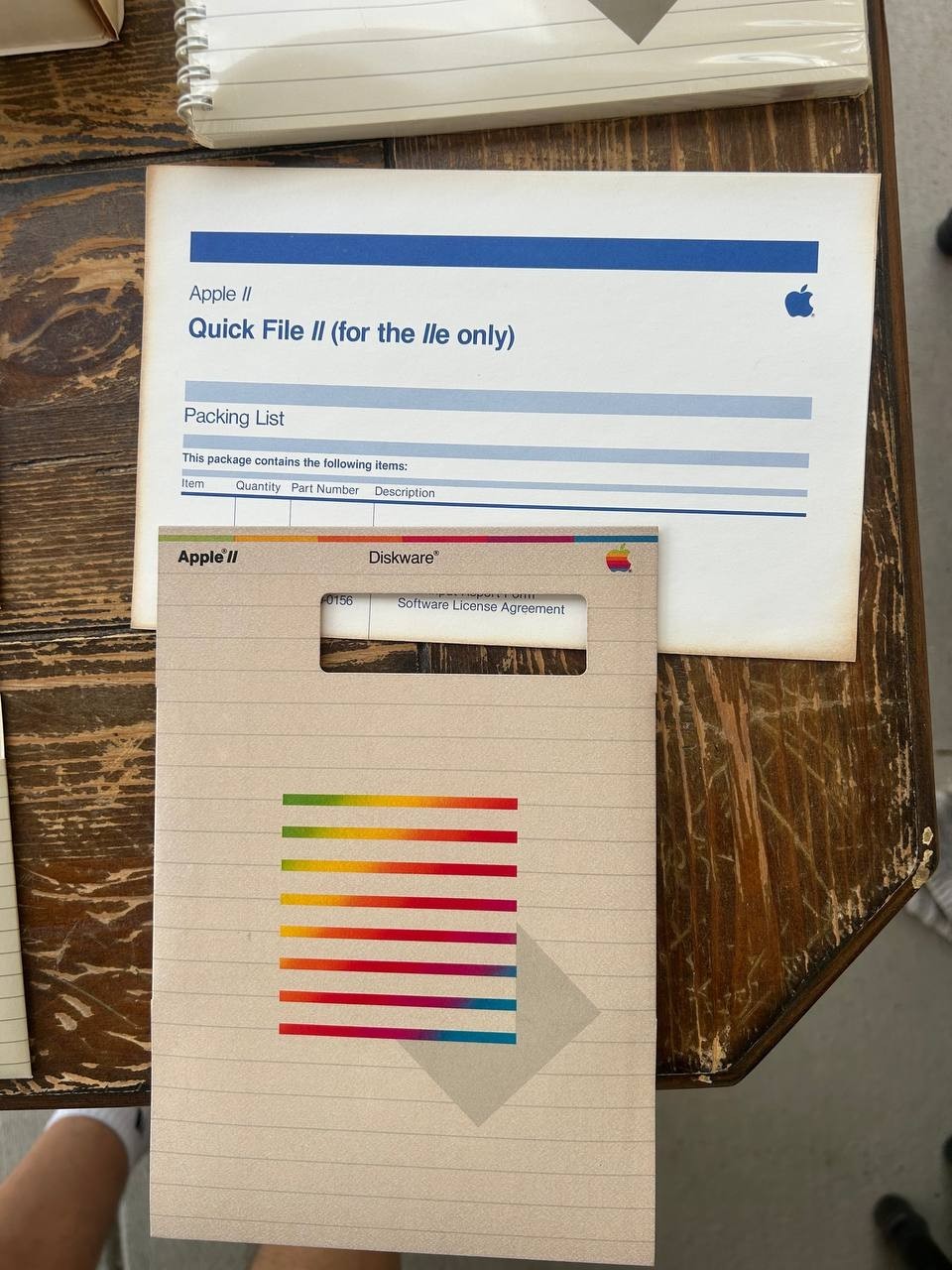 Apple II Quick File II Software with Disks. Manuals. Box. 1982 year