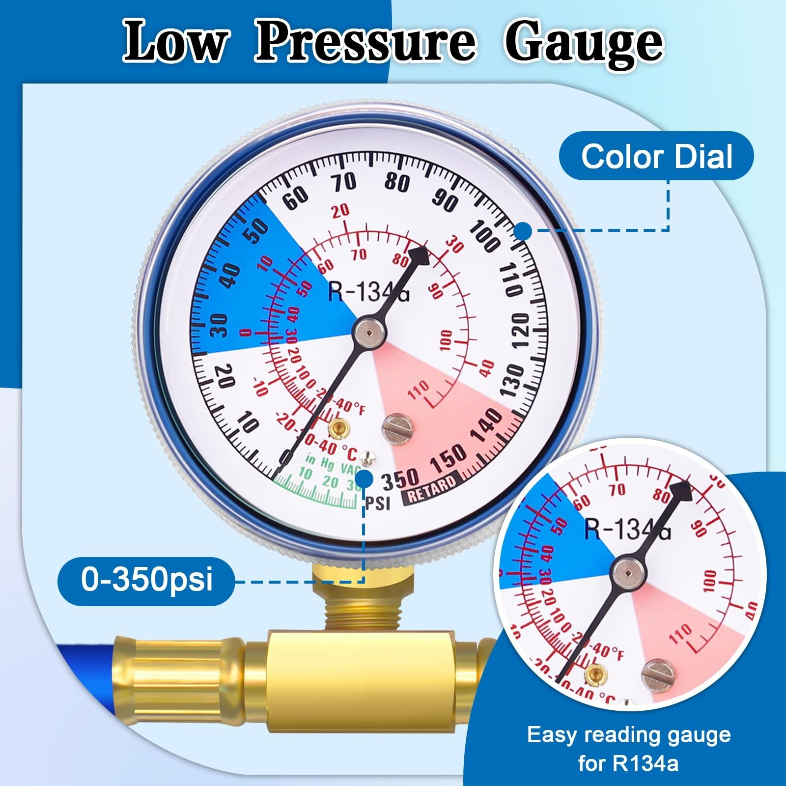 Refrigerator hose with Gauge Gauge A