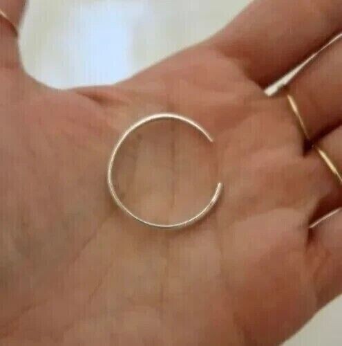Adjustable Women's Metal Solid 925 Sterling Silver Big Round Toe Ring