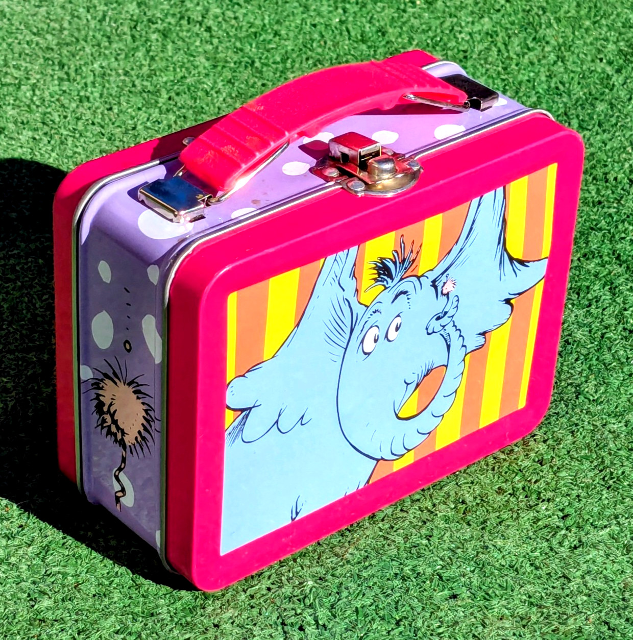 USED Dr Seuss Horton Hears A Who 2015 Mini Lunch Tin Box 5-1/2 X 4 X 2-1/2 GUC
