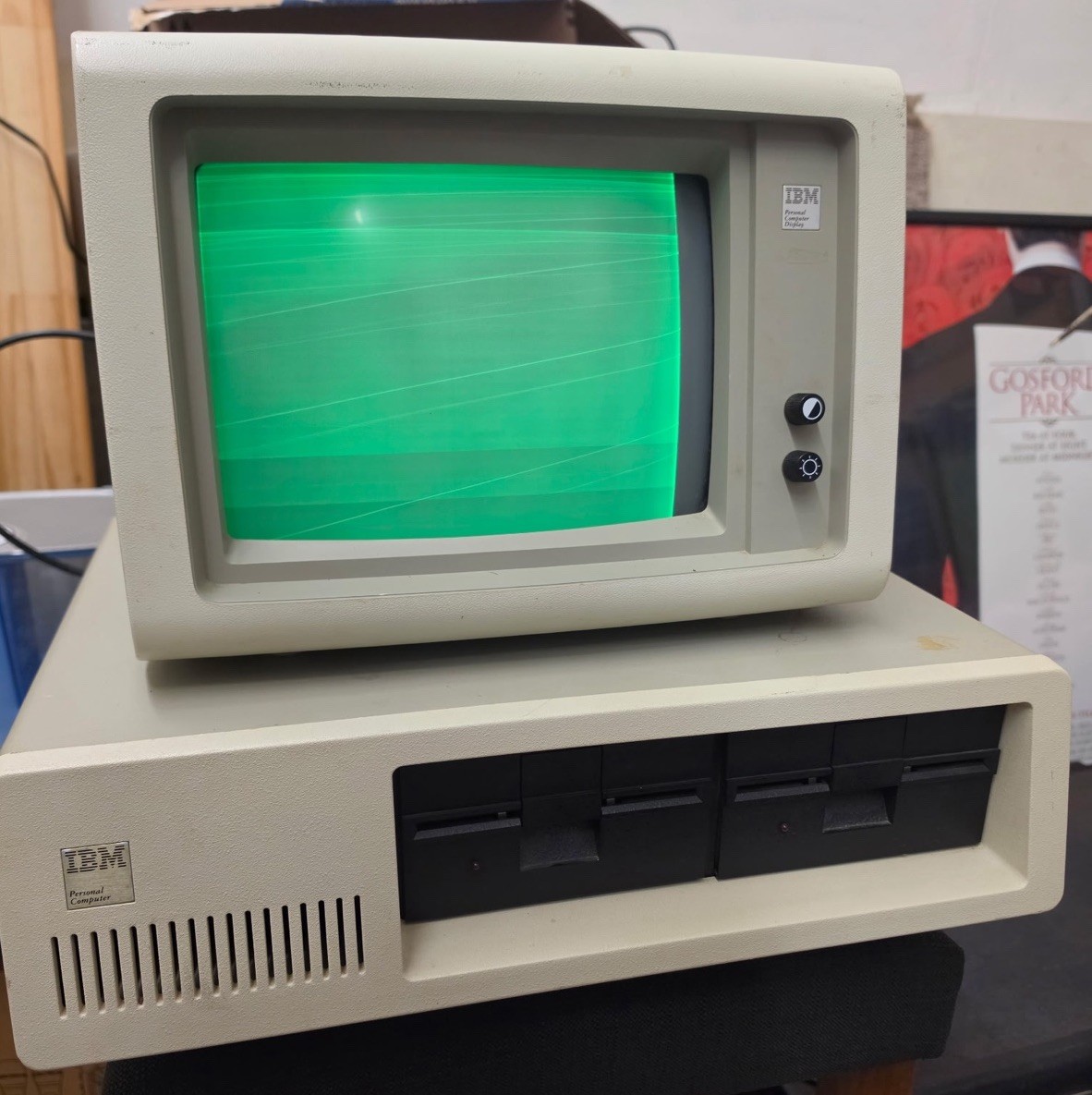 WORKING IBM 5150 Vintage Computer w/ IBM 5151 Monitor