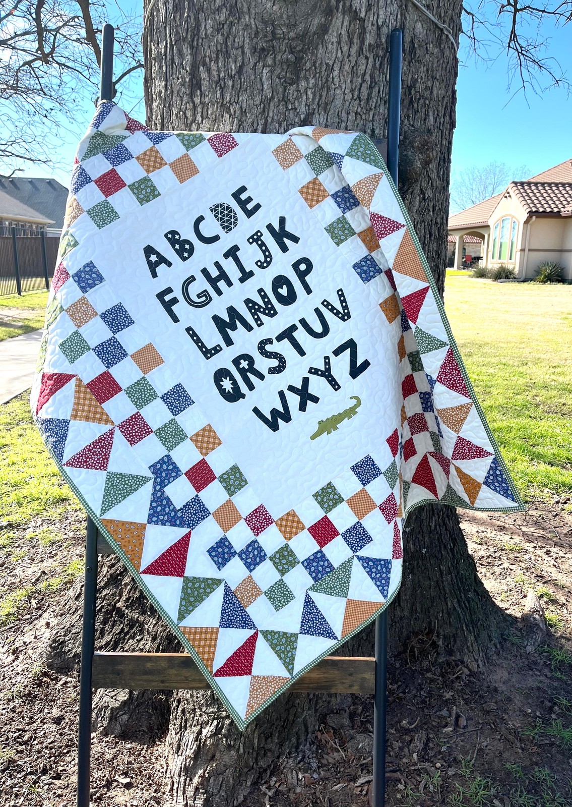 A is for Alligator Quilt Pattern
