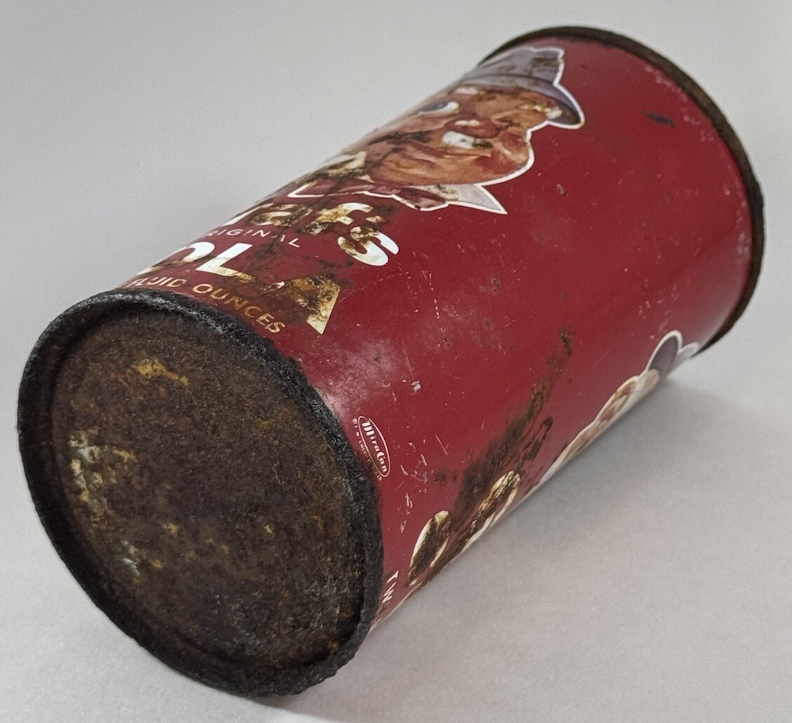 Graf's Original Cola 12 Oz EMPTY Flat Top Soda Can