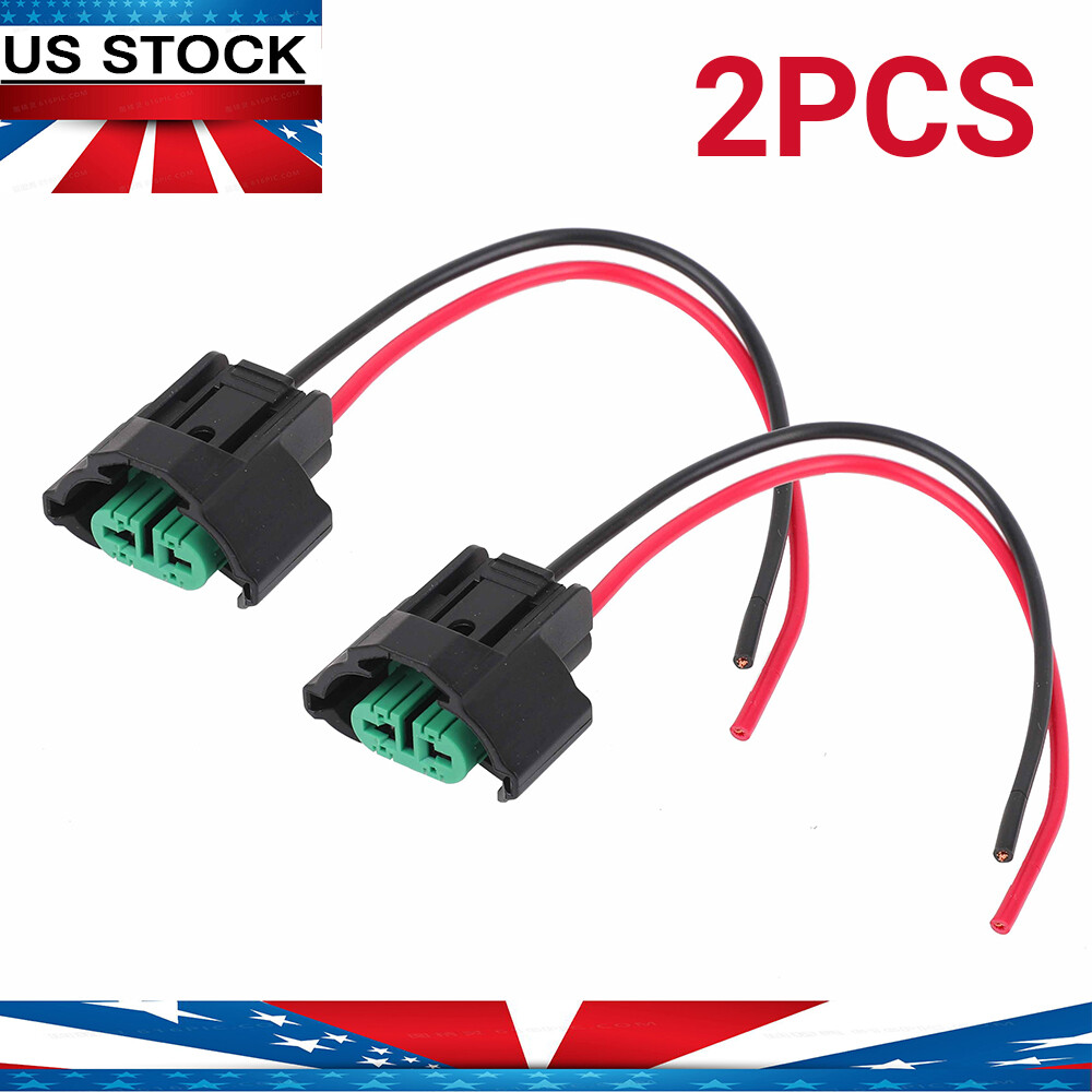 2× For Fog Light Bulb Lamp Connector Socket Plug Wire Pigtail Female C H11
