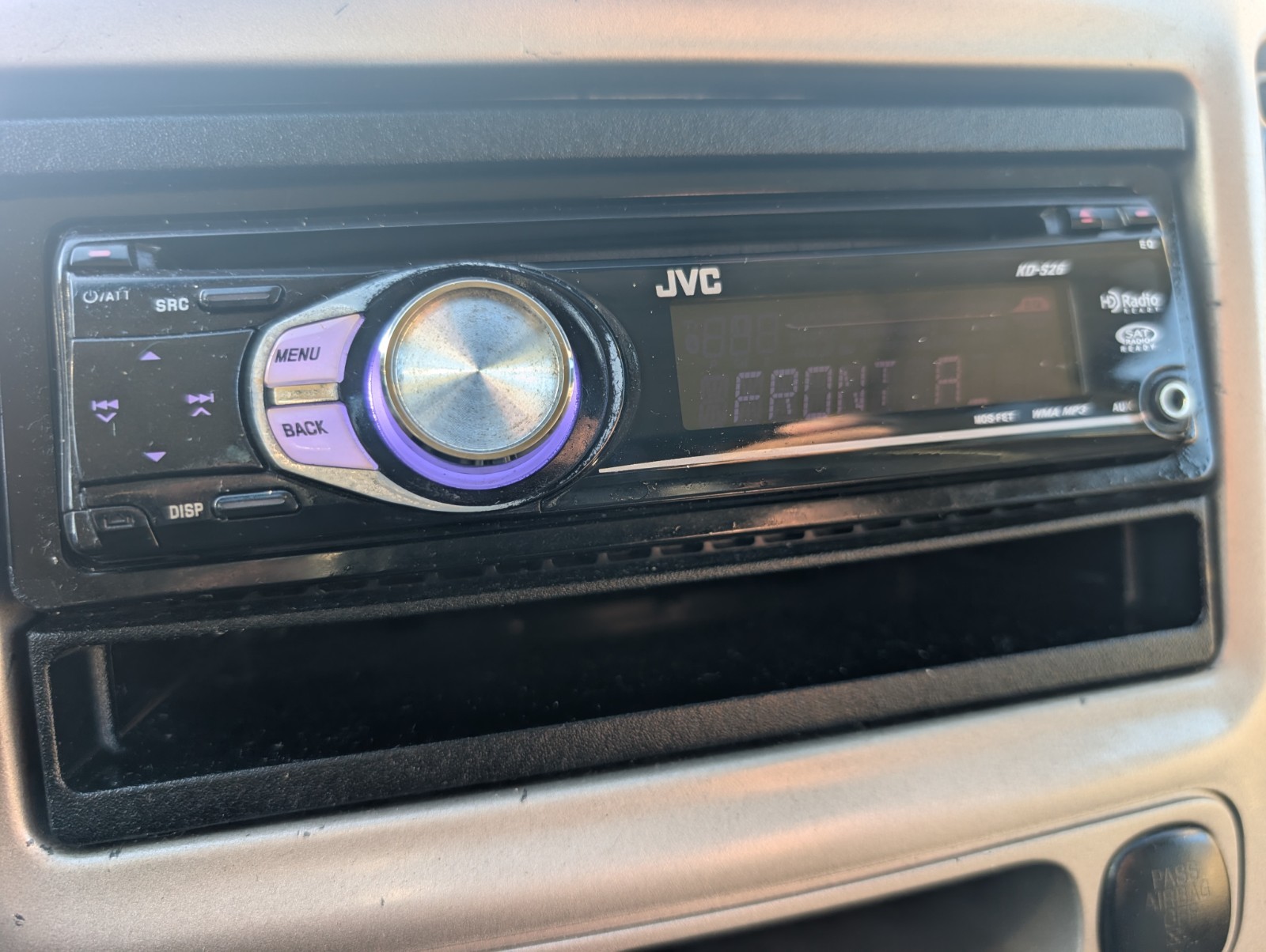 JVC KD-S26 FACEPLATE ONLY (TESTED)