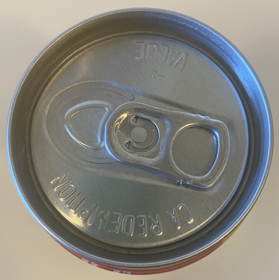 12 oz. COKE CAN ( SIX FLAGS- MAGIC MOUNTAIN, BATMAN ) EMPTY BOTTOM OPENED