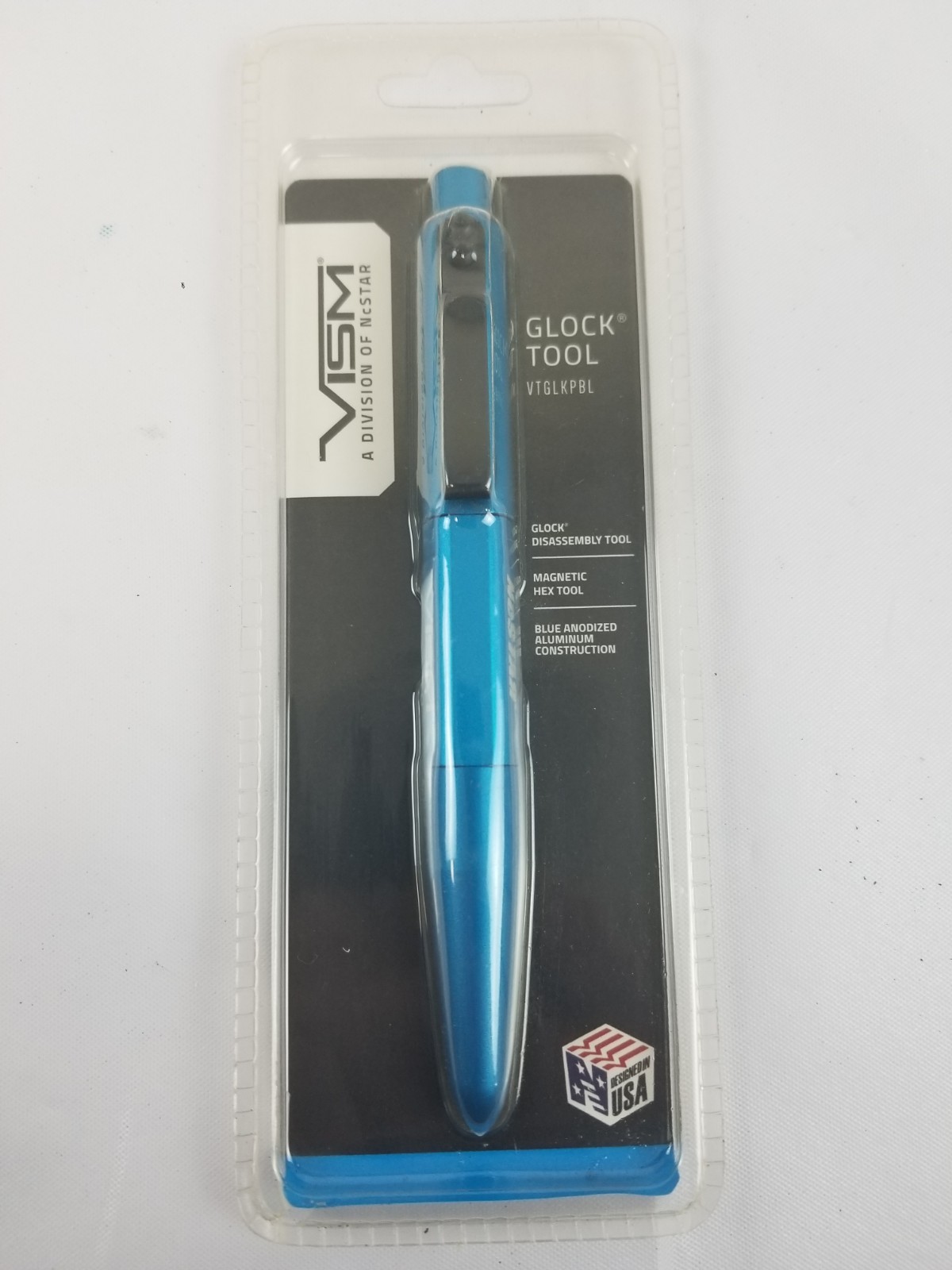 VISM Blue Disassembly & Front Sight Pocket Pen Tool for Glock Pistols
