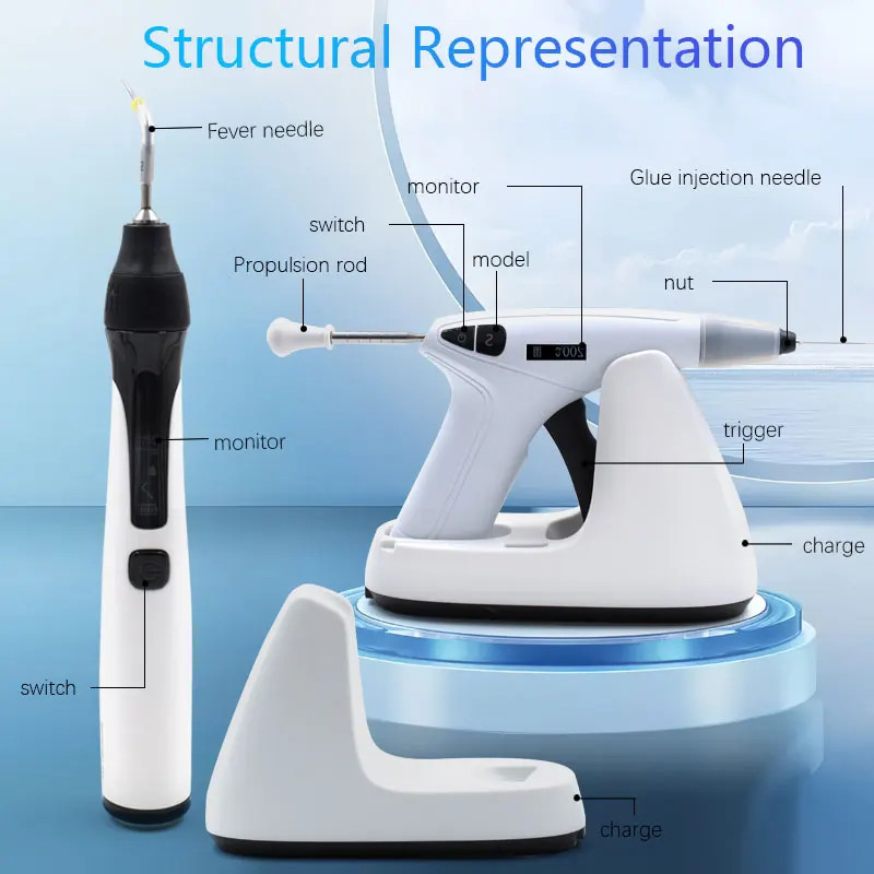 Dental Endo Obturation System Heated Pen+Tips /Hand Plugger /Gutta Percha Points