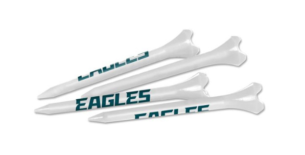 NFL Football Philadelphia Eagles Golf Ball 2 3/4" Plastic Tees (Package Qty 40)