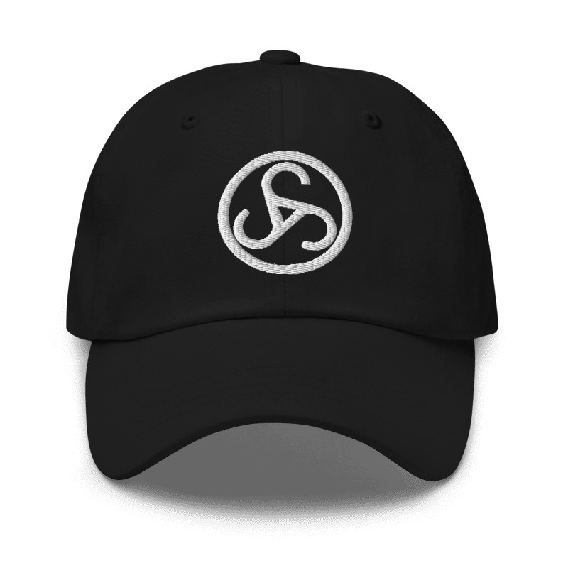 Sauer & Sohn Embroidered Logo Black Color Adjustable Classic Dad Hat