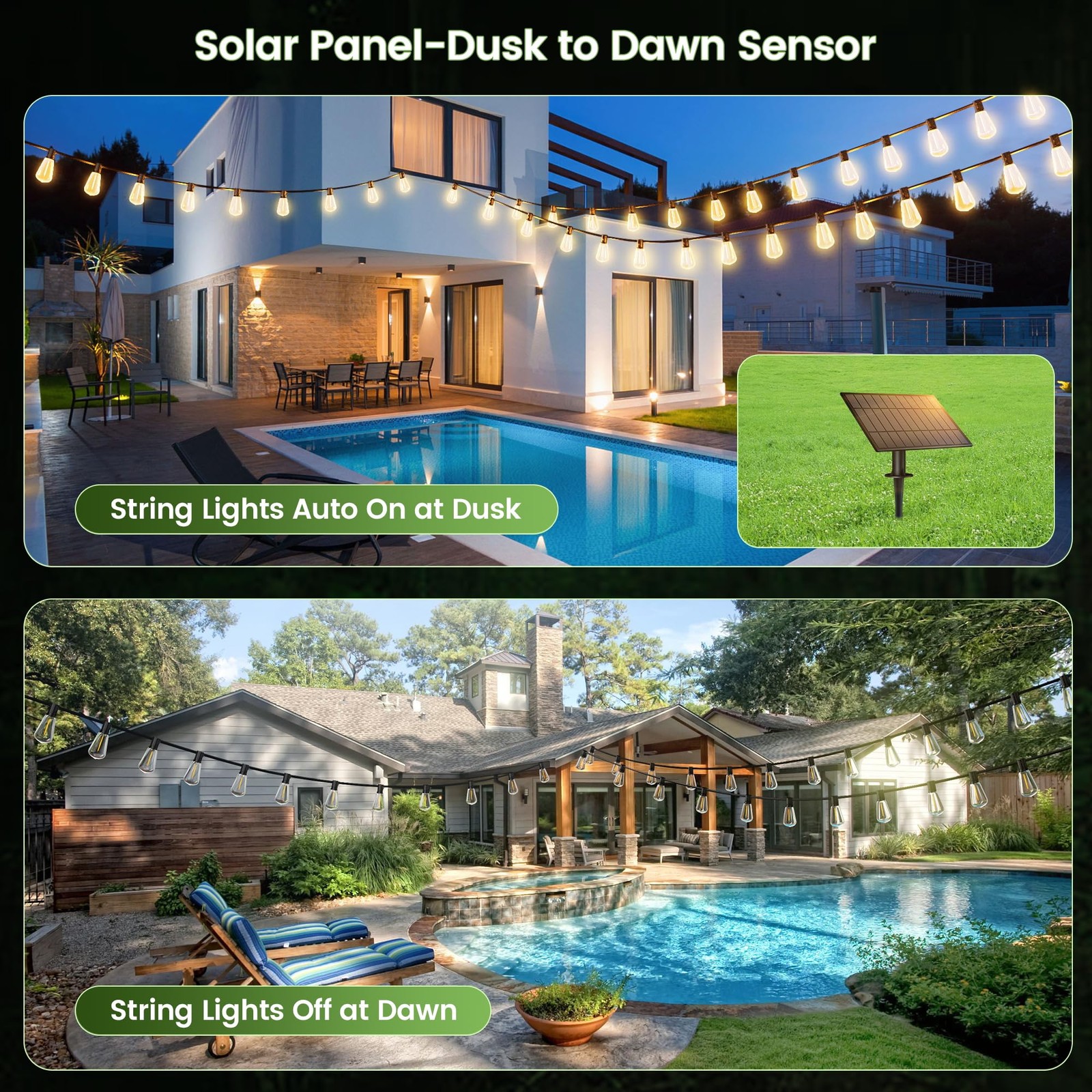 OHLUX Replacement Solar Panel - Compatible with OHLUX Solar Powered Outdoor S...