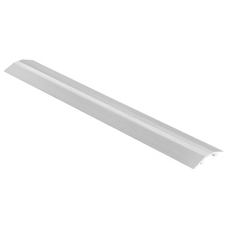 Cable Ramp, 1-1/8 In H, 4 Ft L, 7-1/8 In W, 1 Channel, Aluminum, Silver, Hcr-48