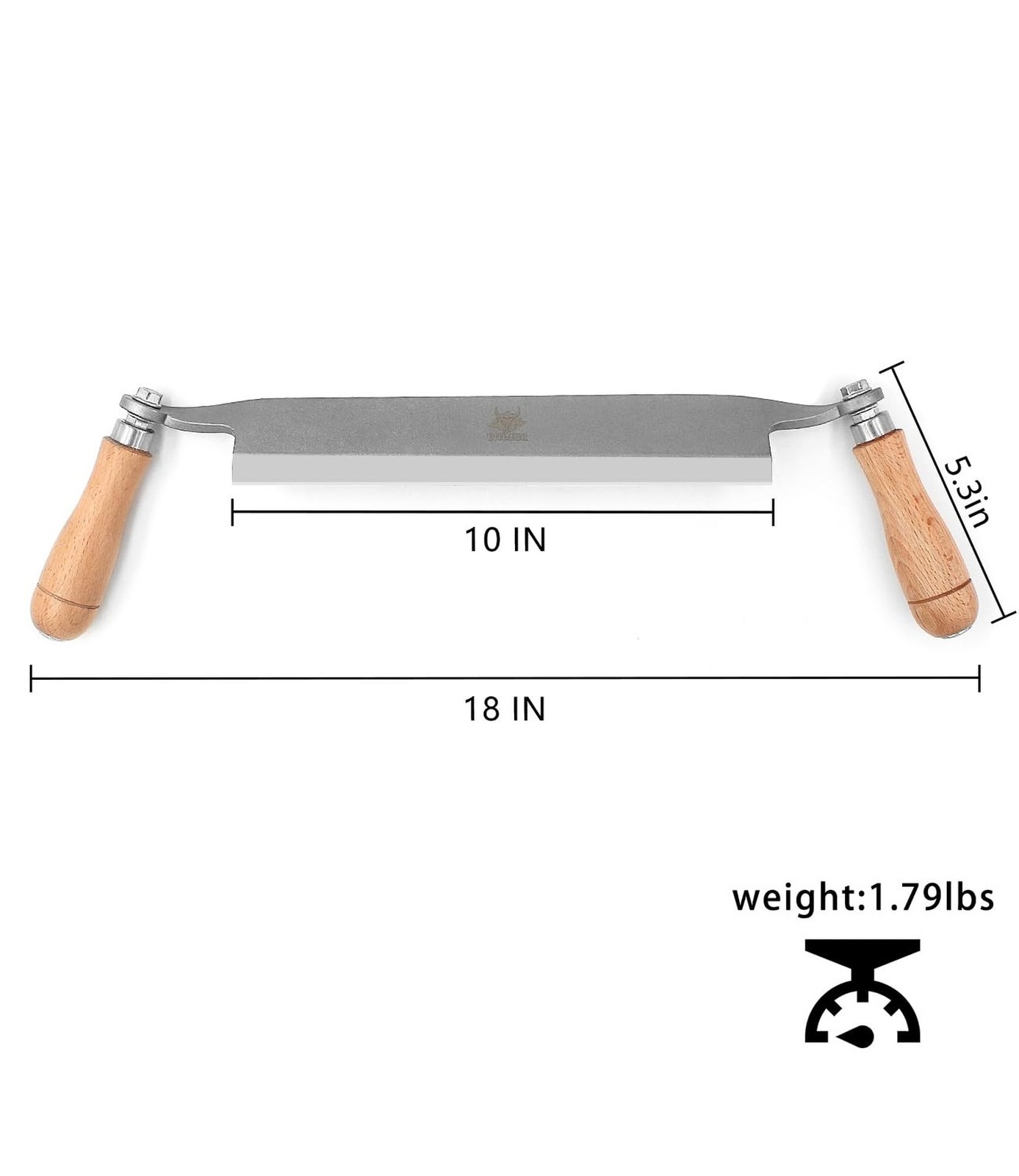 Draw Knife, Straight Debarking Tool No Assembly Required, 10" Blade... Fast Ship