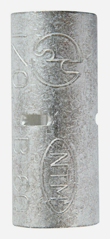 Jandorf BUTT SPLICE Wire Terminal UNINSULATED Silver 1/0 Ga Easy Insertion 60761