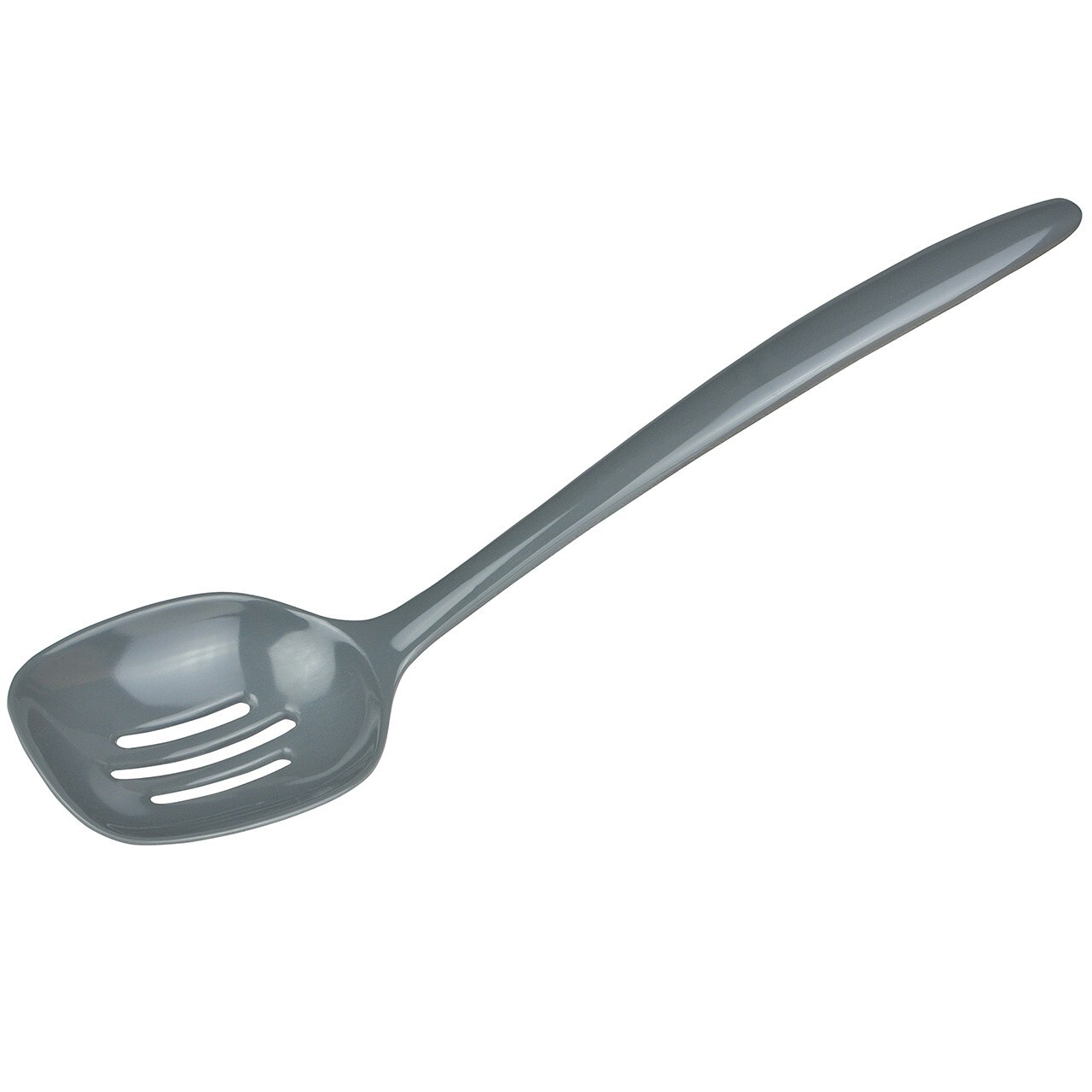 Gourmac 12" Melamine Slotted Spoon, Steel Gray (3532GY)