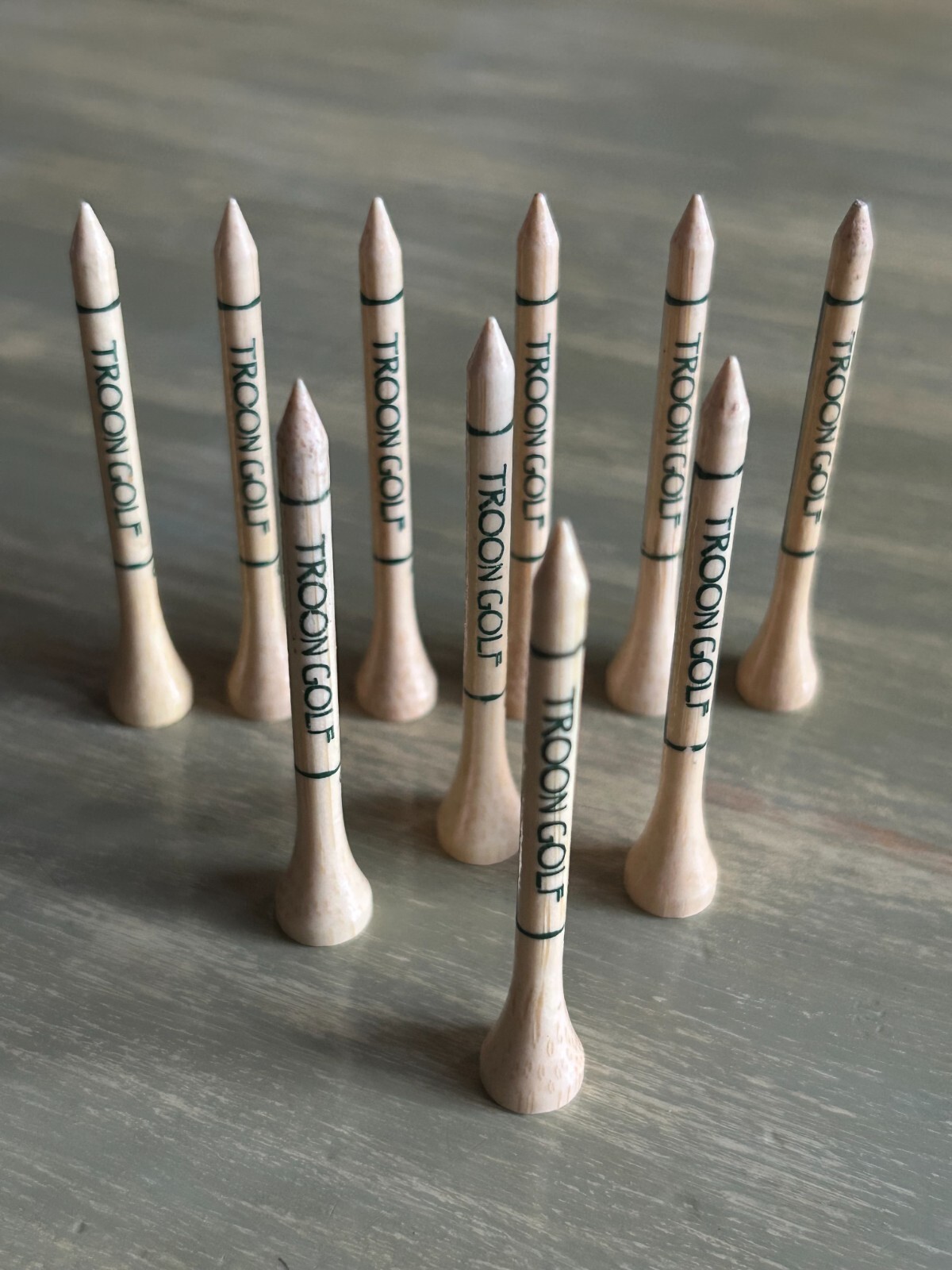 Troon 2 3/4" Wooden Golf Tees Lot Ten (10) North Scottsdale Pronghorn Kapalua