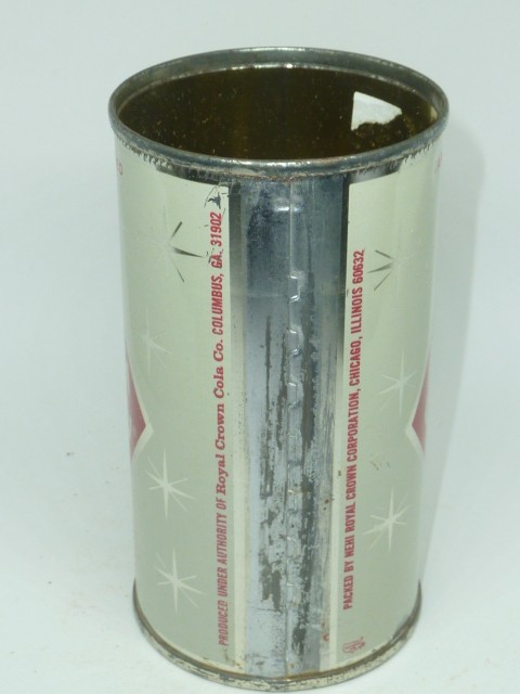 Empty Top Opened 12oz Royal Crown Cola Vintage Can