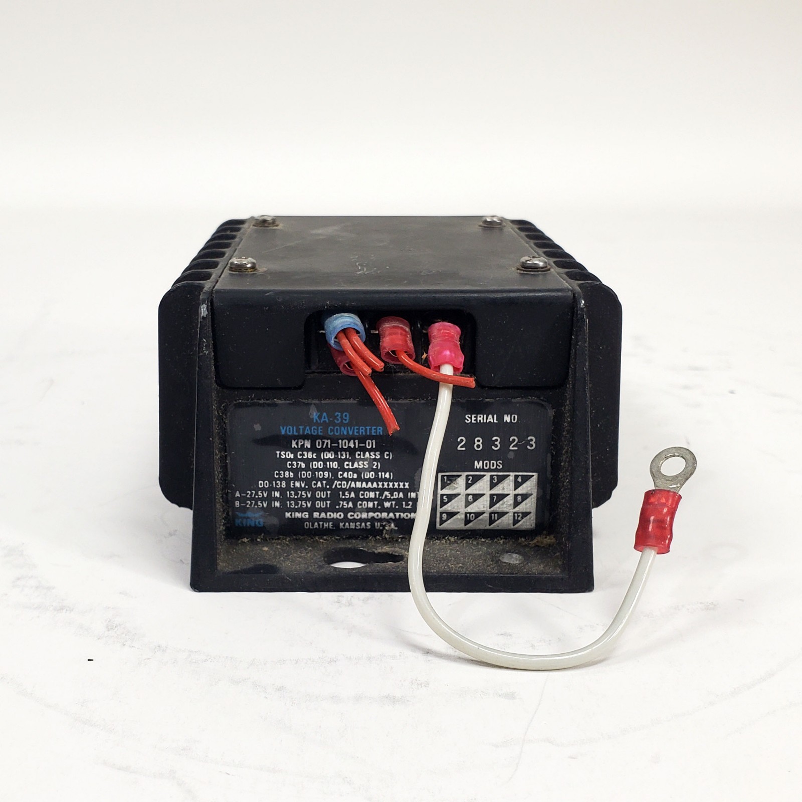 King KA-39 Voltage Converter pn: 071-1041-01 - As Removed