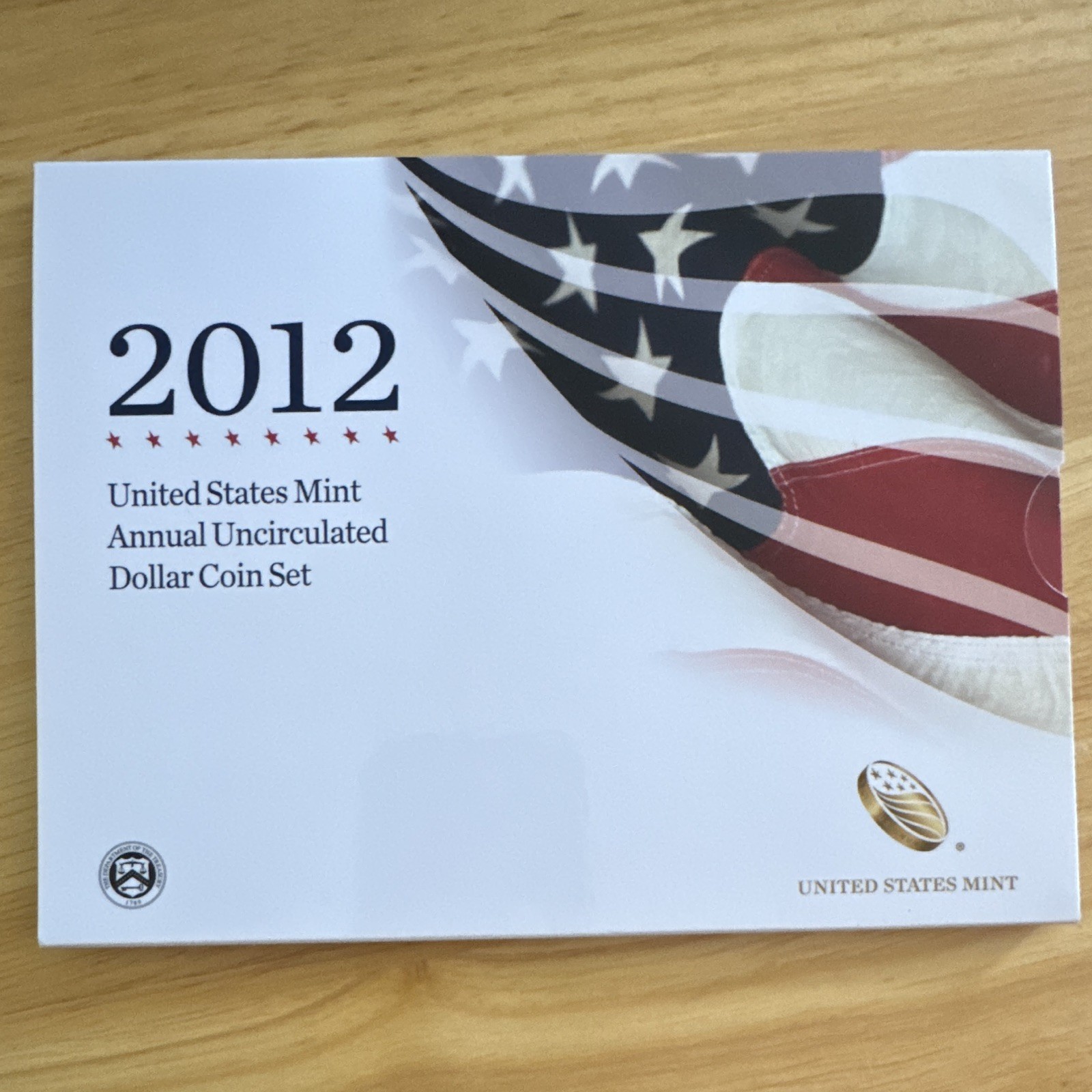 U.S. Mint 2012 Uncirculated $1 Dollar Coin Set in OGP w/ COA