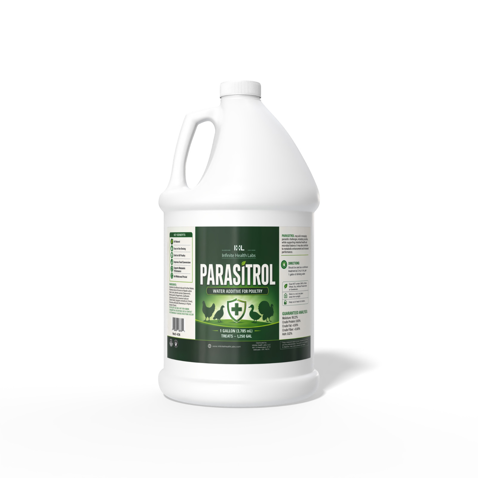 Parasitrol For Chickens, Turkeys and Game Birds - Water Additive - 1 gallon