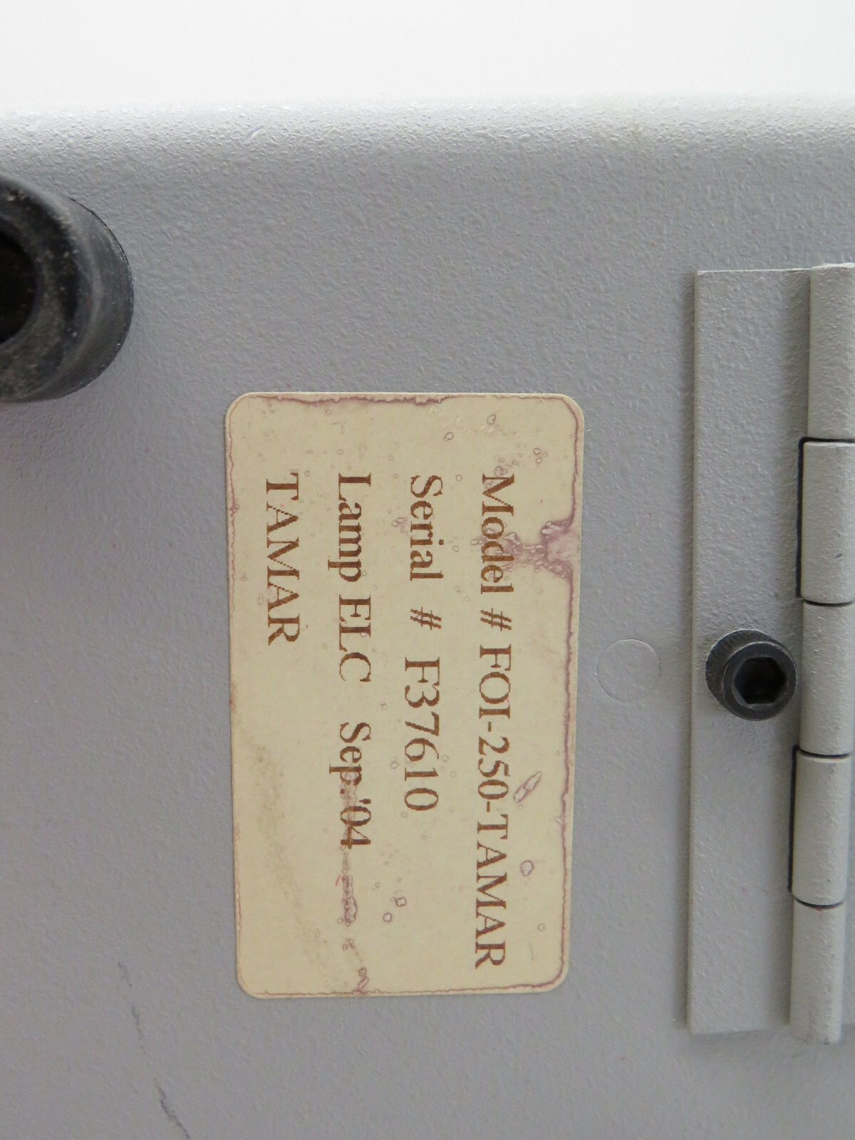 Tamar Technology FOI-250-TAMAR Fiber Optic Illuminator Light Source *Needs Bulb*