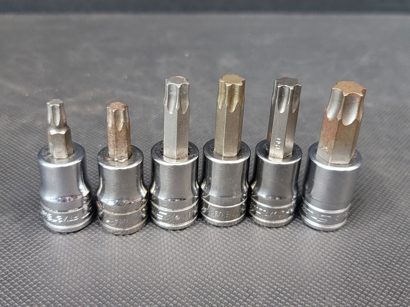 SNAP ON TOOLS 3/8 Drive TORX 6 PC Socket Set 27 40 45 47 50 55