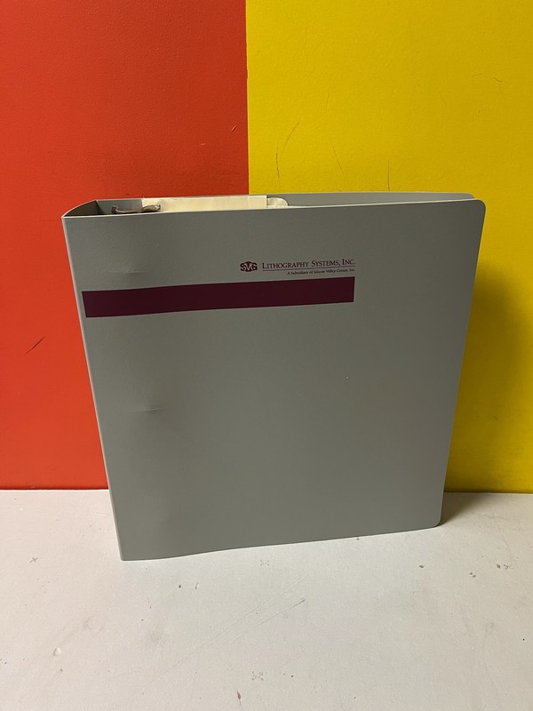SVG Lithography Systems 869-2455-002 600 System Operating Instructions