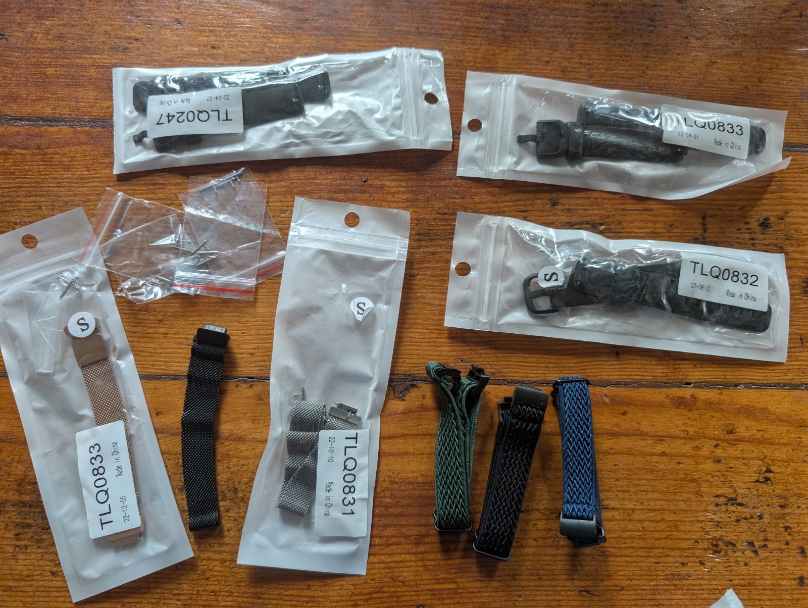 Lot Of 9 Inspire 2 Fitbit Wristbands Original Metal/Magnetic & Elastic New/Used