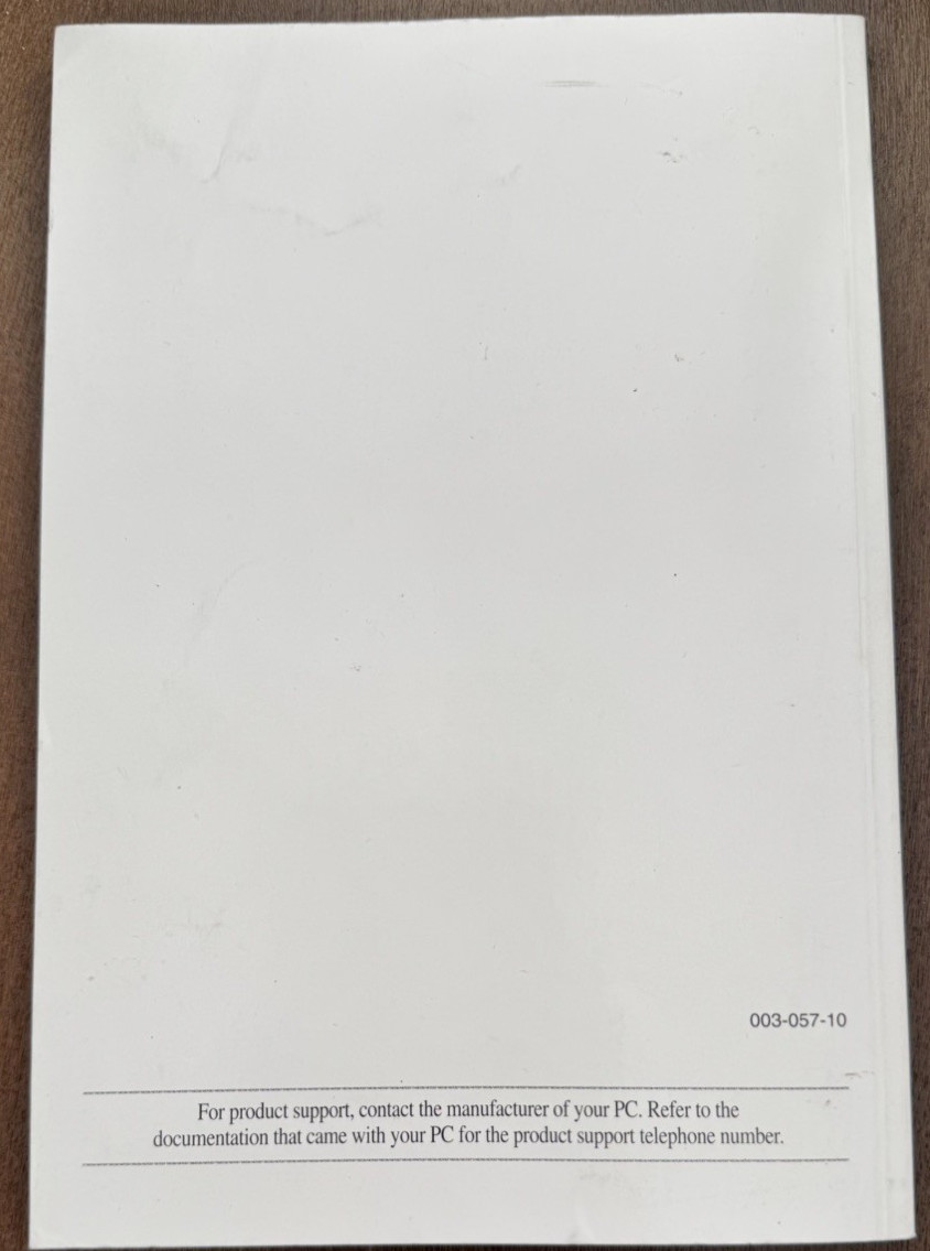 Vintage Microsoft MS-DOS 6.2 Concise User's Guide Manual PC Operating System