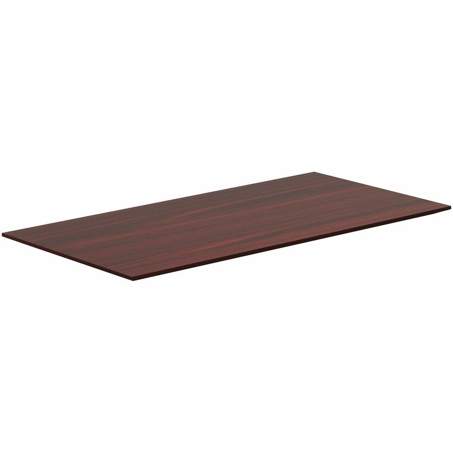 Lorell LLR59603 Mahogany Sit/Stand Tabletop 48"x24"