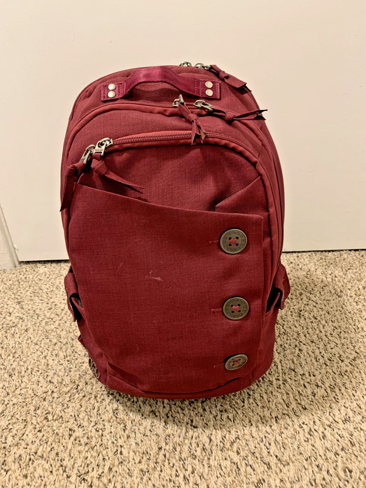 OGIO Melrose Sunset Backpack Purple Many Pockets Padded Straps Excellent