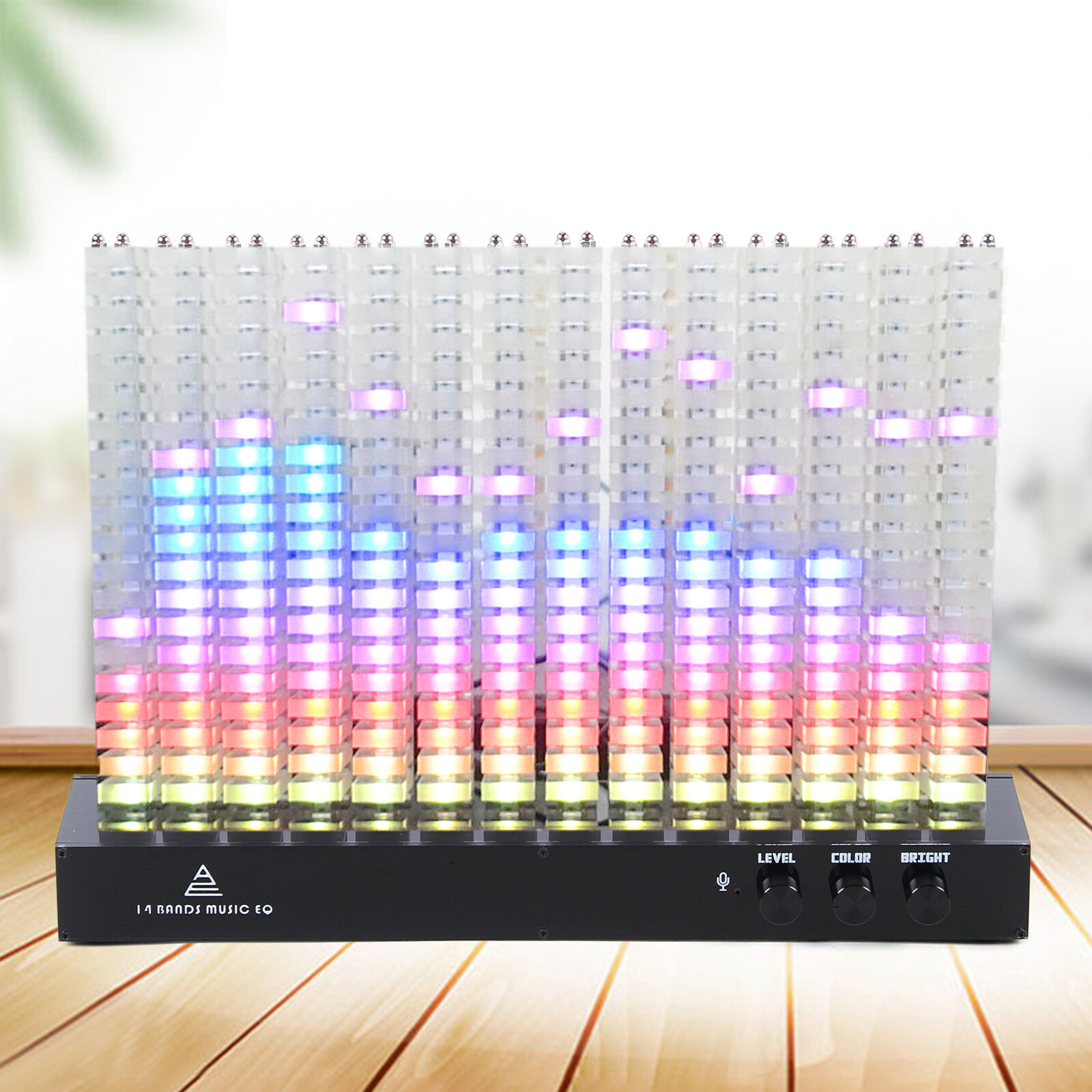 Acrylic 14-Segment Spectrum Analyzer Led Rhythm Light Music Spectrum Light 110V