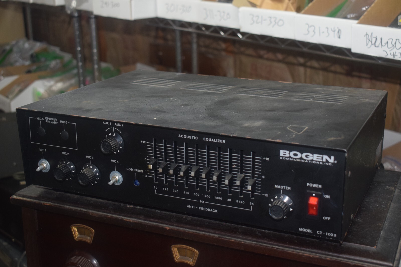 Bogen CT-100B 100 Watt Amplifier - With EQ - Good Working Condition