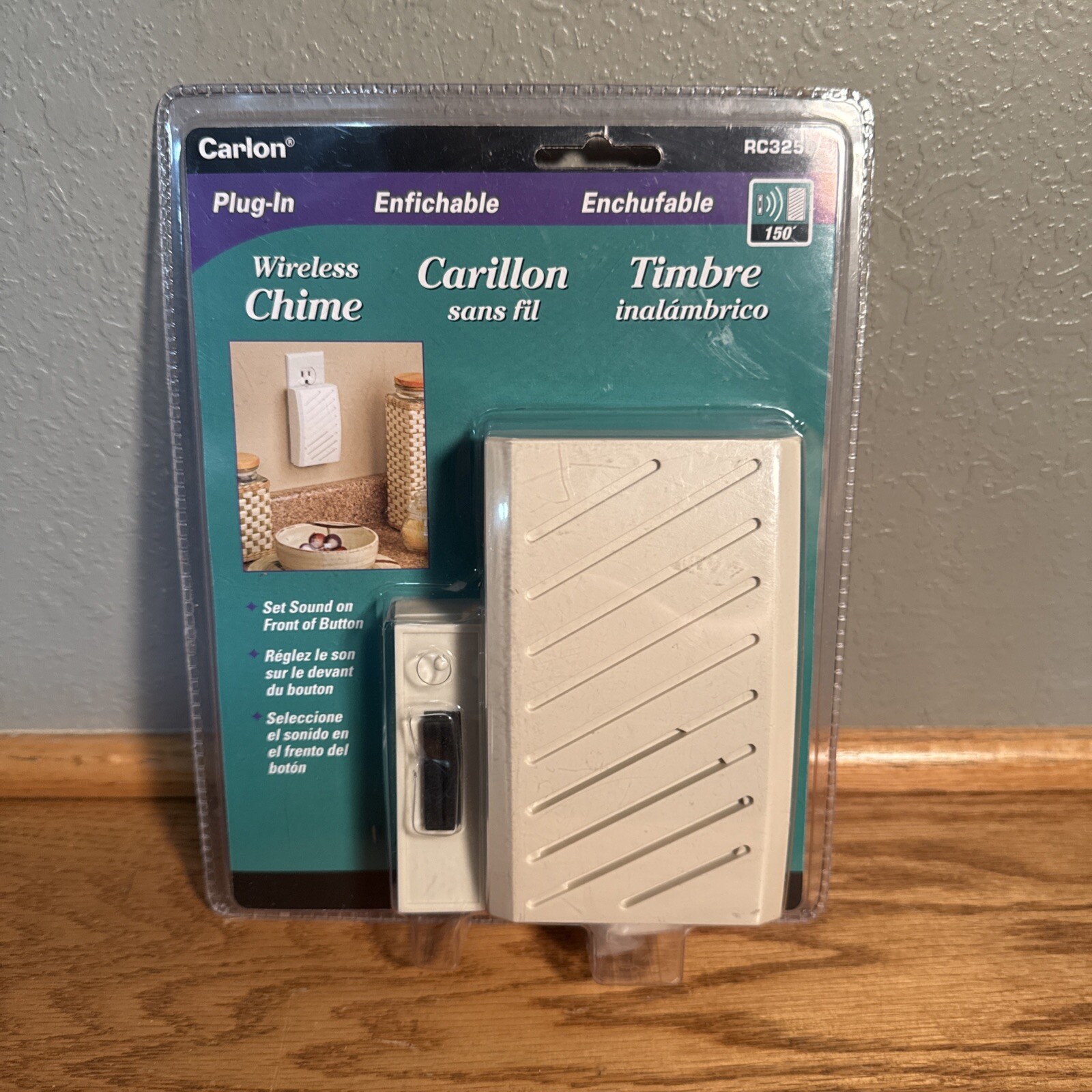 Vintage 2005 Carlon Plug-In Wireless Add-On Chime # RC3250 - NEW