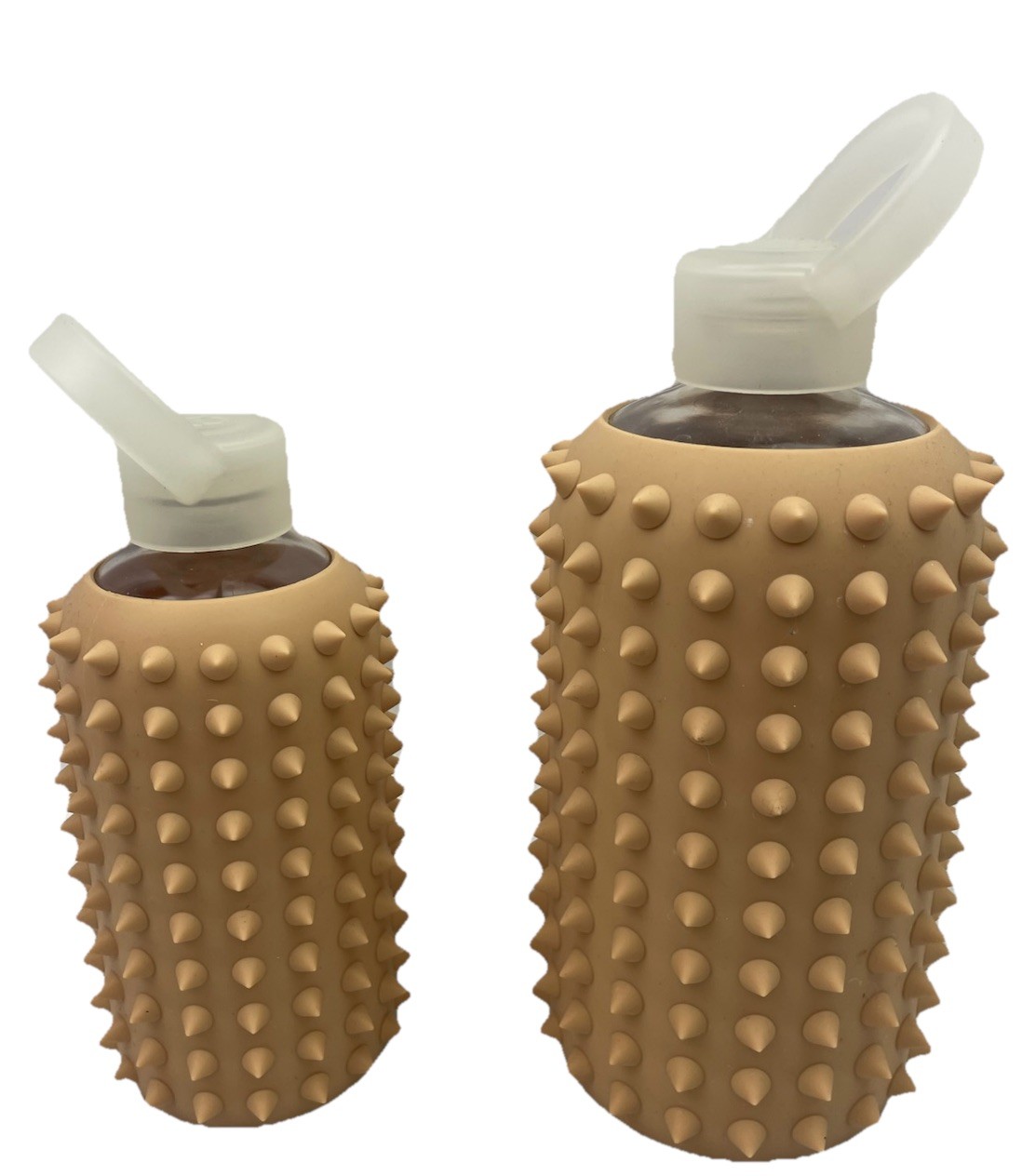 ⭐ BKR spiked Teddy / Naked Glass Water Bottle w/ Sleeve Set 32oz + 16oz Lot ⭐