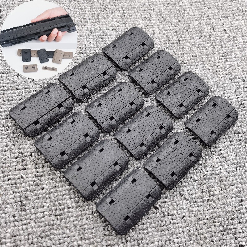M-lok Rail Cover 12 Piece Polymer Mlok System Covers Fit Mlok Rail System Black
