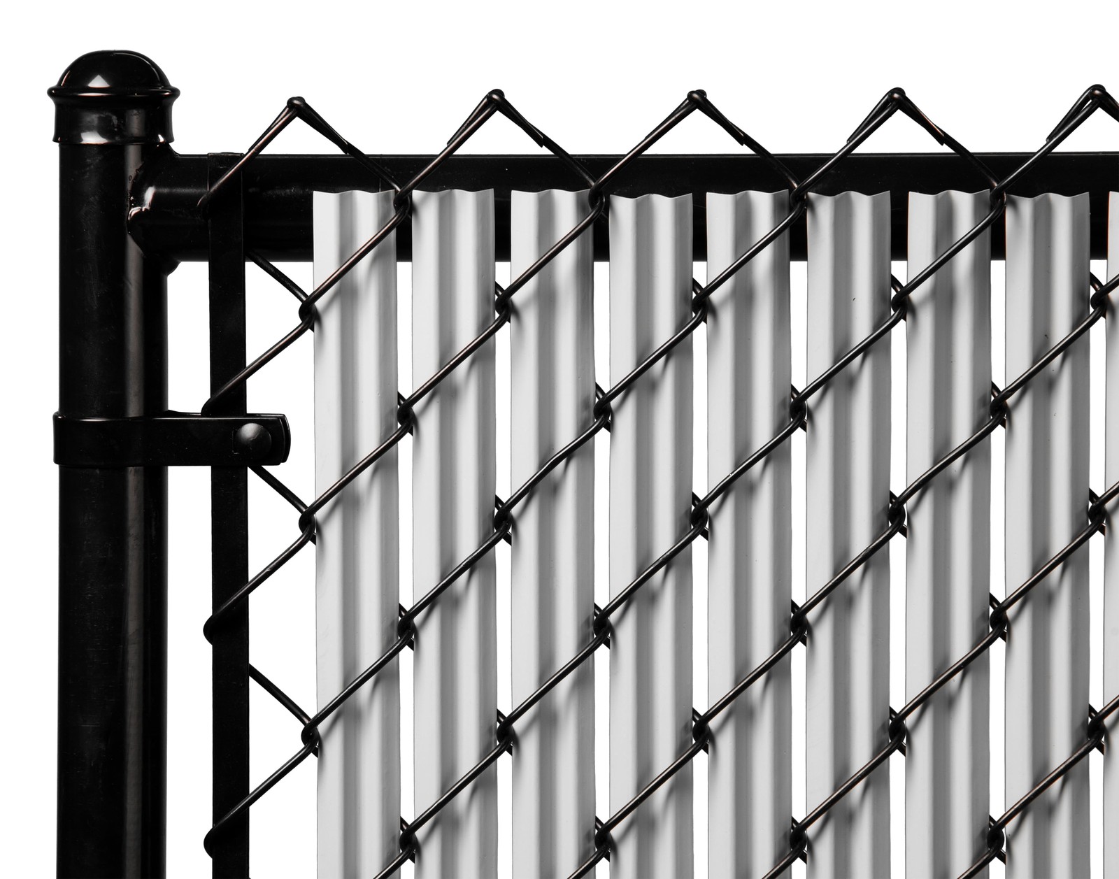 Slat Depot Gray 5ft Ridged Slats® Chain Link Fence