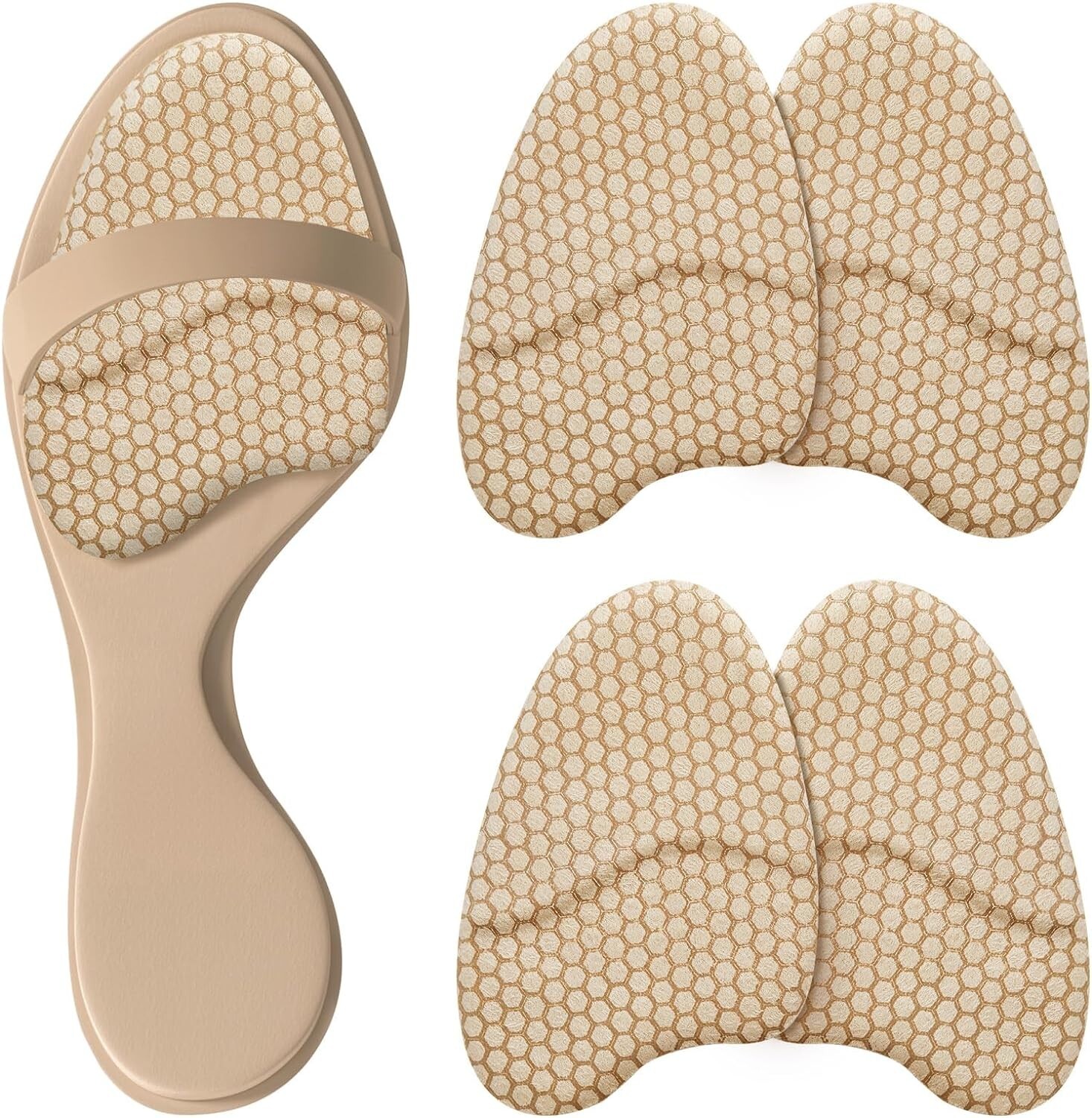 2Pairs Foot Pads Metatarsal Pads Ball of Foot Cushions Heel Inserts for Women US