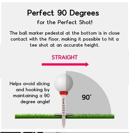 XNels Aiming Height Adjustment Control Golf Tees 4 pcs SET