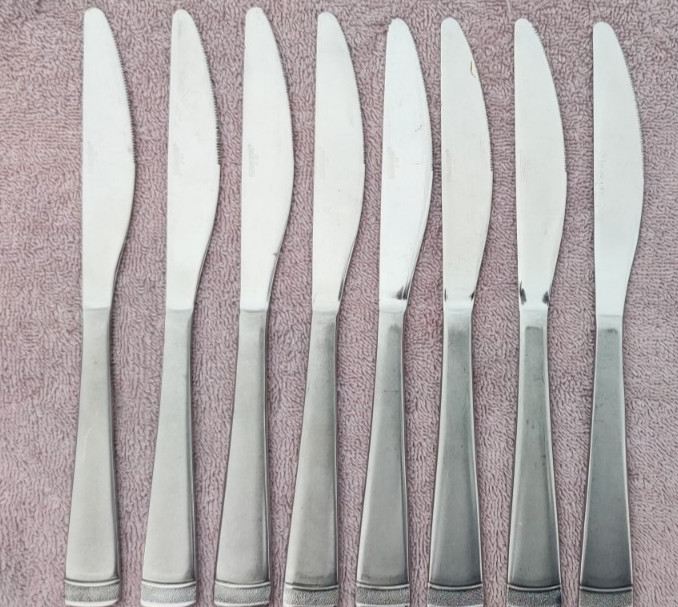 44pc Cambridge Gratitude Sand Stainless Flatware Complete service for 8+Serving