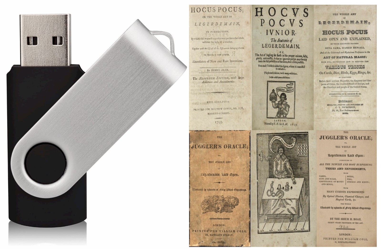The Hocus Pocus Junior (1635) Hocus Pocus (1795) Conjuring Collection on USB