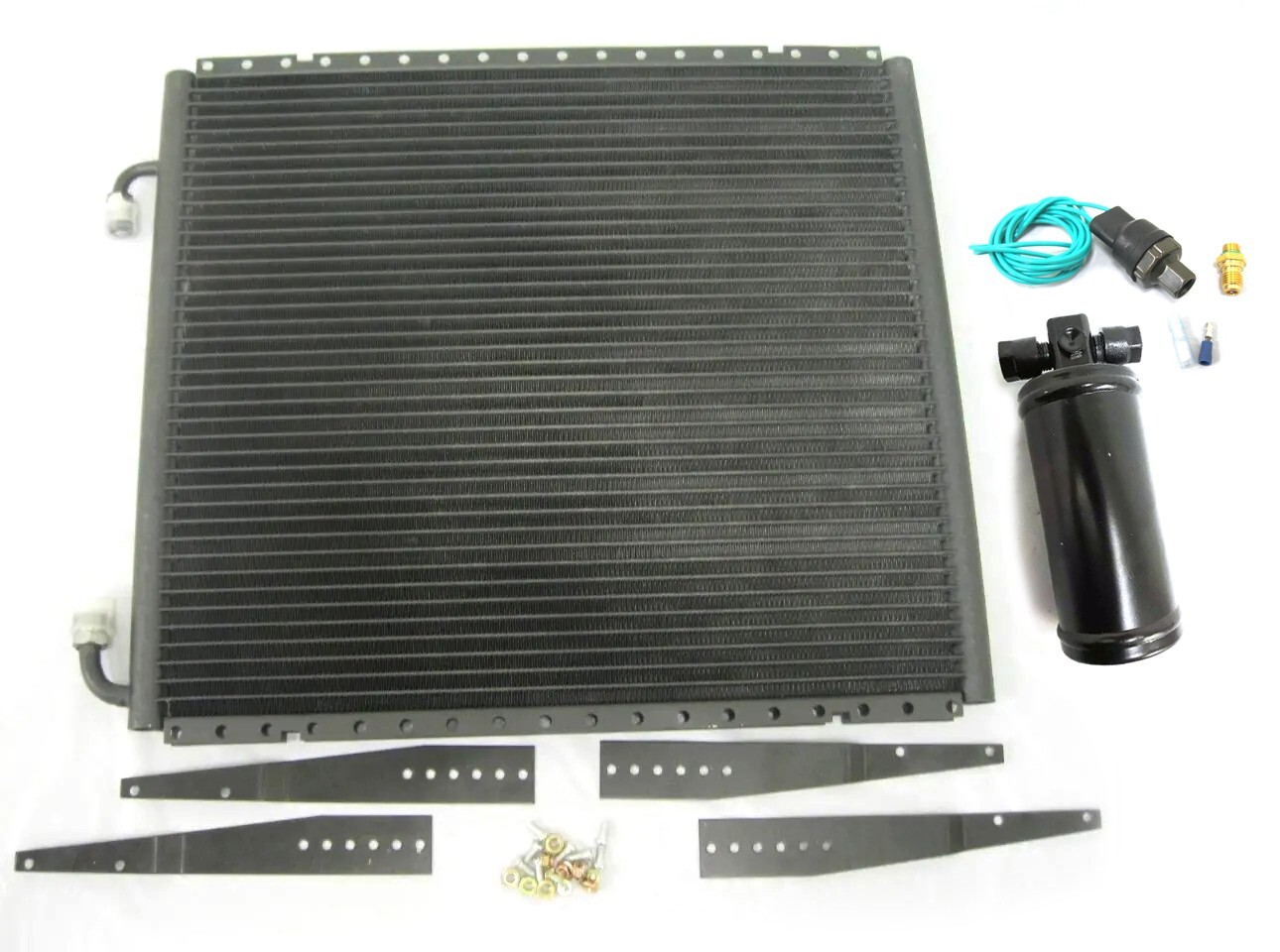 Universal Vertical Air Conditioning Condenser 17" x 19" + AC Drier Binary Switch