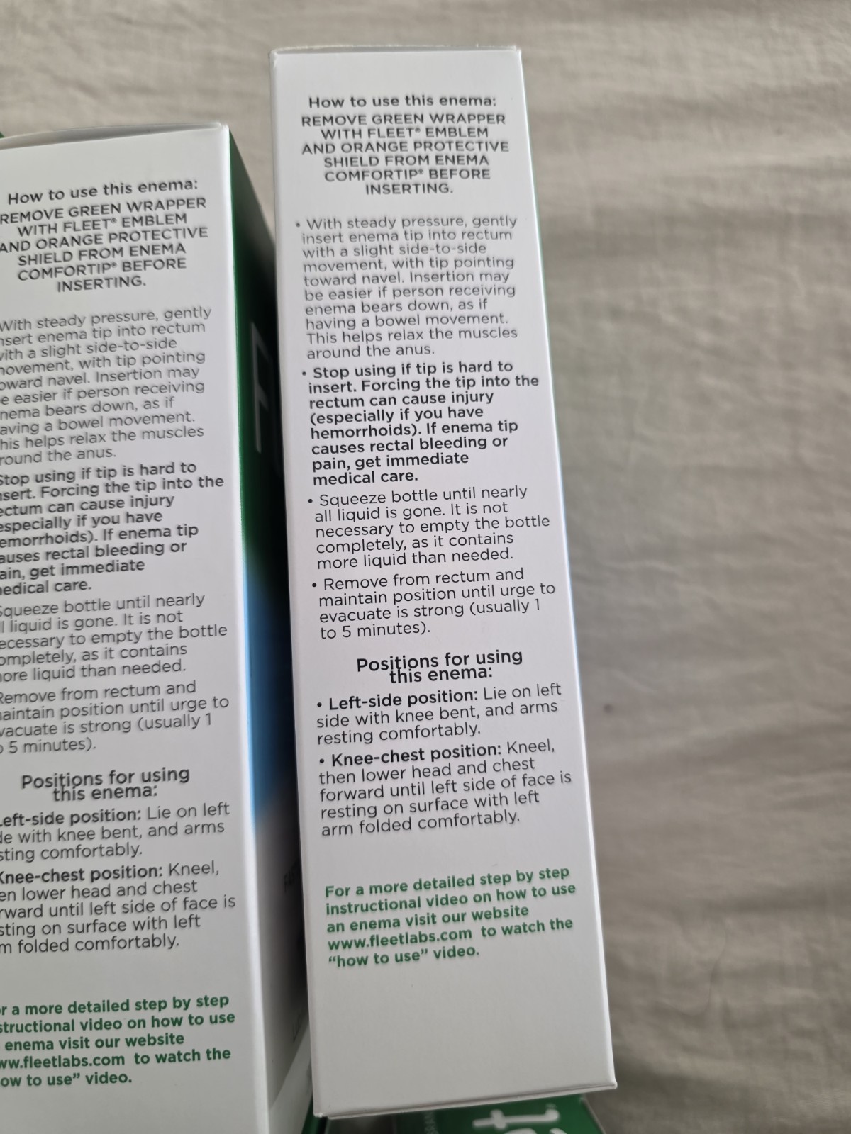 Fleet Laxatives Saline Enema Bundle
