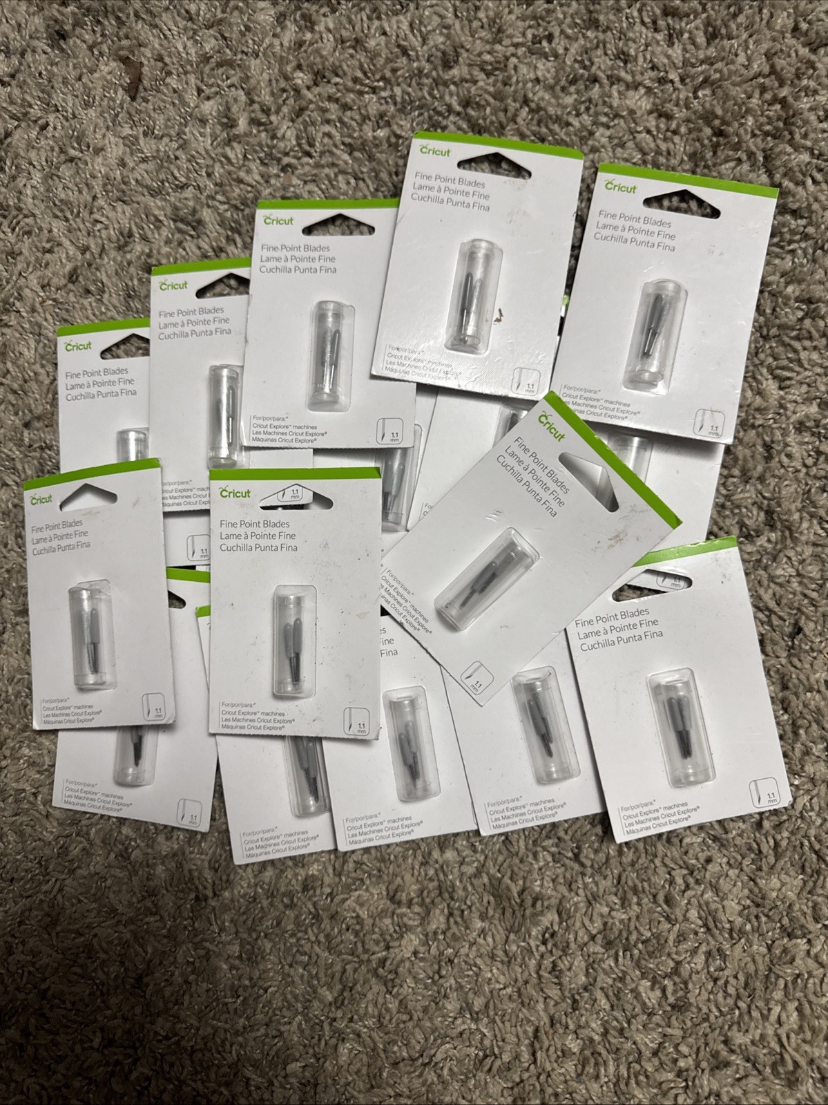 Cricut Fine Point Blades 1.1mm For Cricut Explore Machines 2003534 Lot Of 17