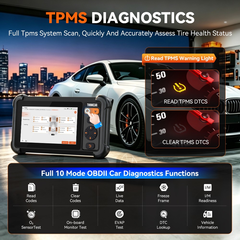 Thinkcar VT679 TPMS System Diagnostics Full System 28 Resets 3yr Free Updates