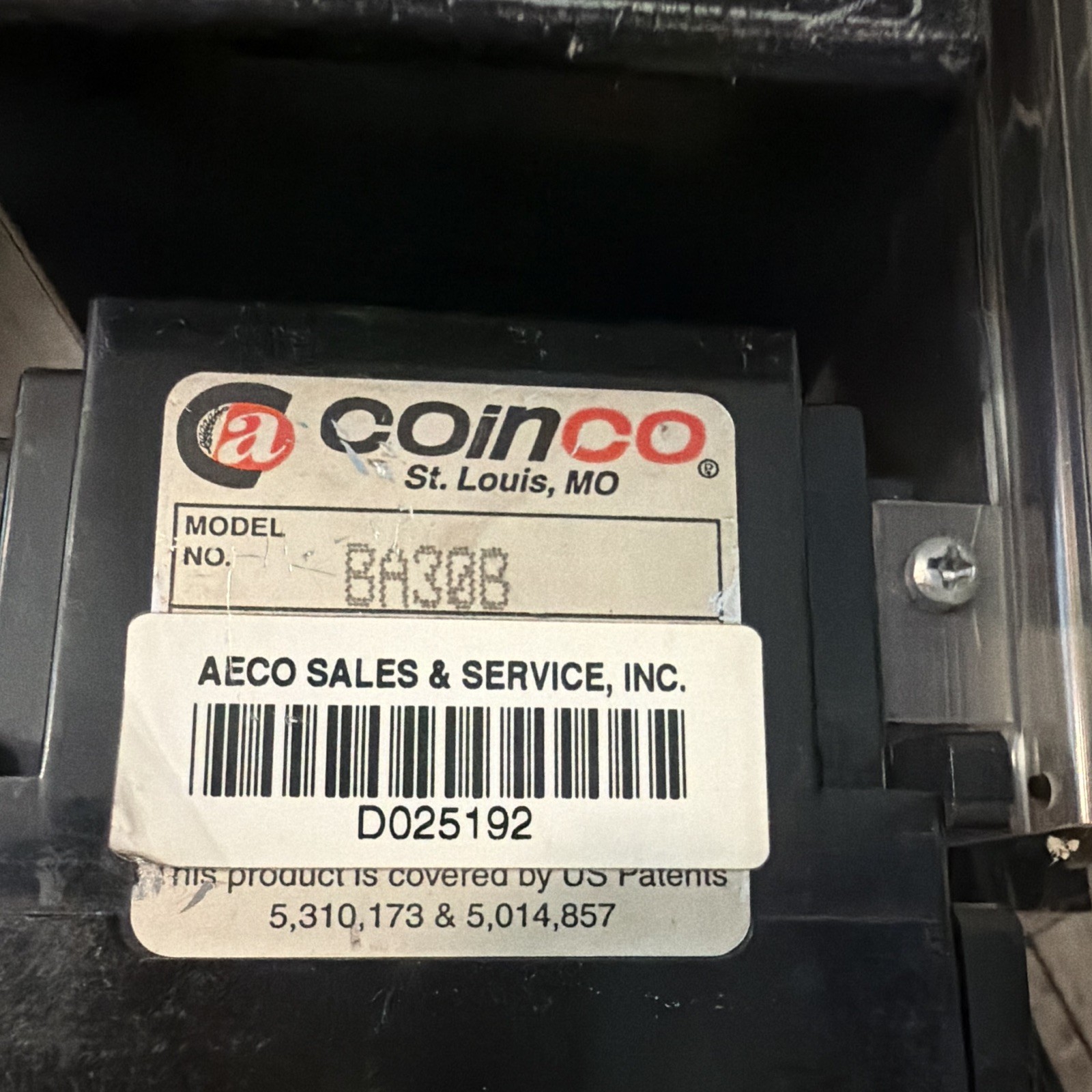Coinco BA30B Bill Validator Acceptor Assembly Module BA30B Bill Acceptor