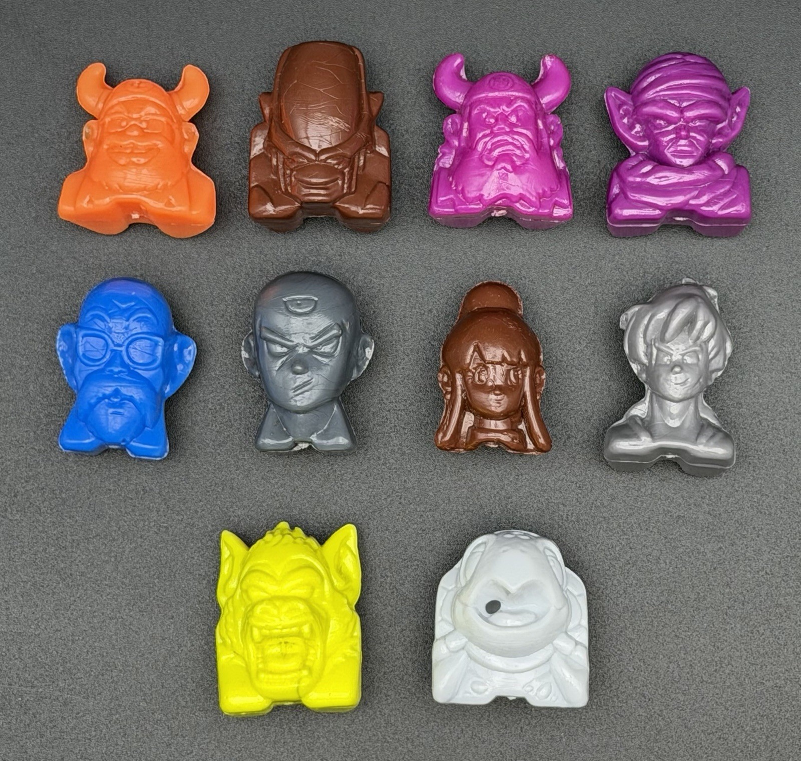 Classic Crazy Bones Dragon Ball Z Lot of 10 Mixed Solid Figures
