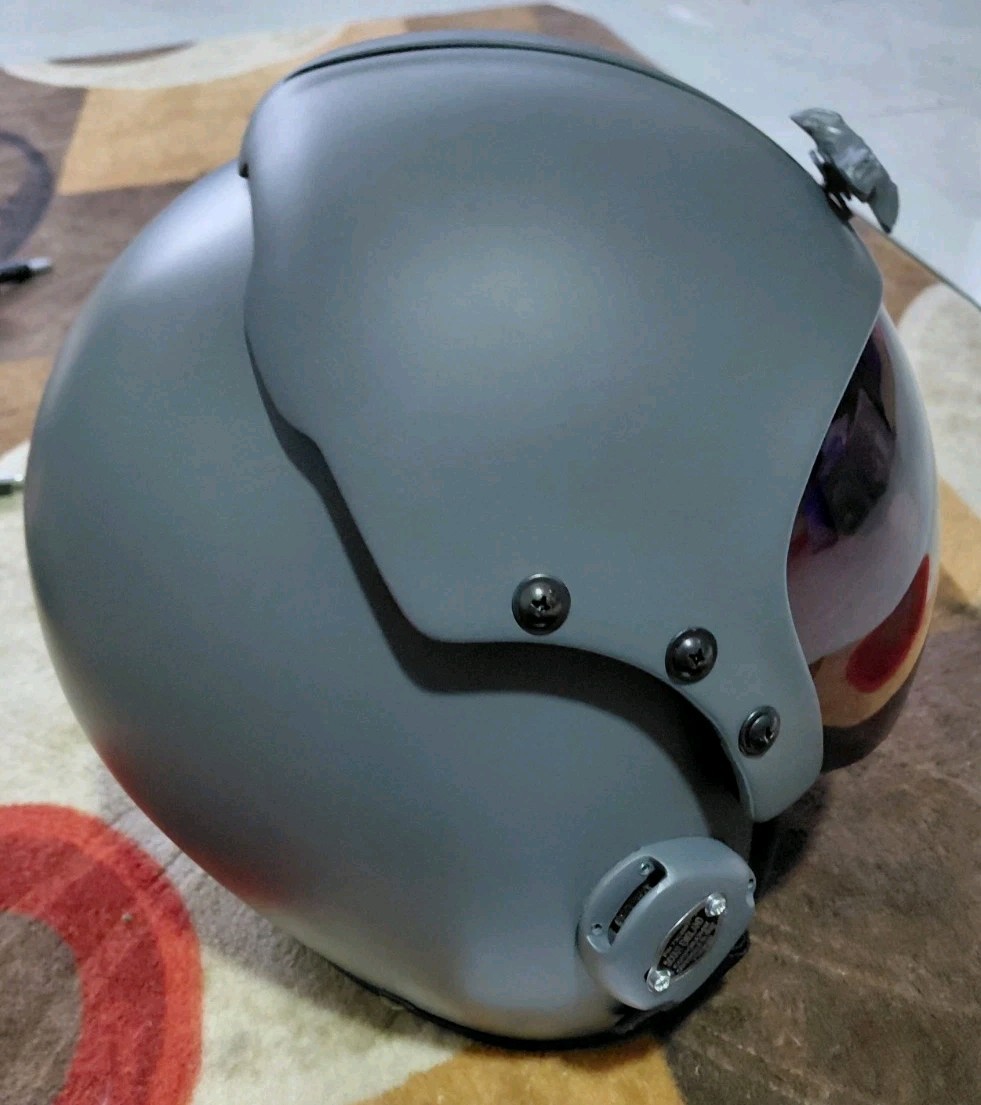 HGU-33 PLAIN GRAY FIGHTER PILOT HELMET (OR COLOUR BY REQUEST)SIZE M-L-XL-XXL